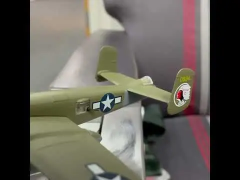 Postage Stamp B-25J Mitchell Betty's Dream Vehicle 1/100 Scale | WWII Aircraft Replica for Collectors - view 3