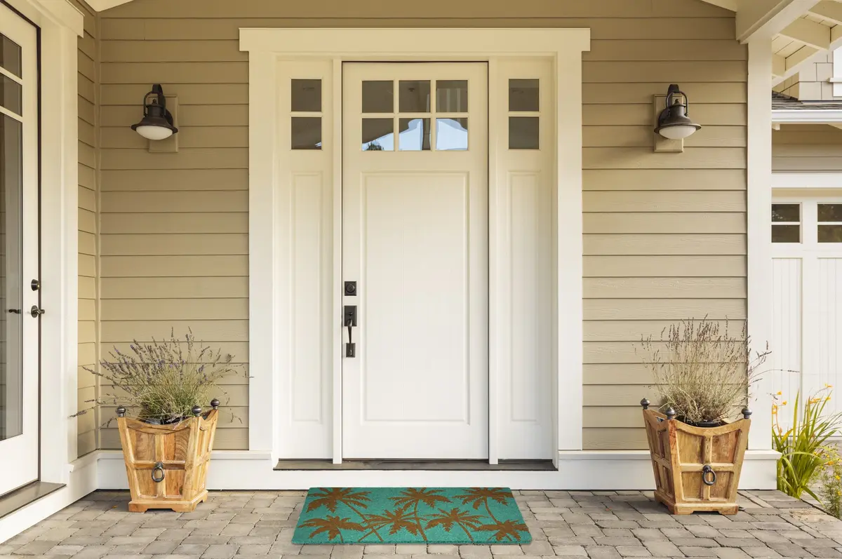 DII Floral Design Collection Natural Coir Doormat 17x29 | Floral Welcome Rug for Entryways - view 2