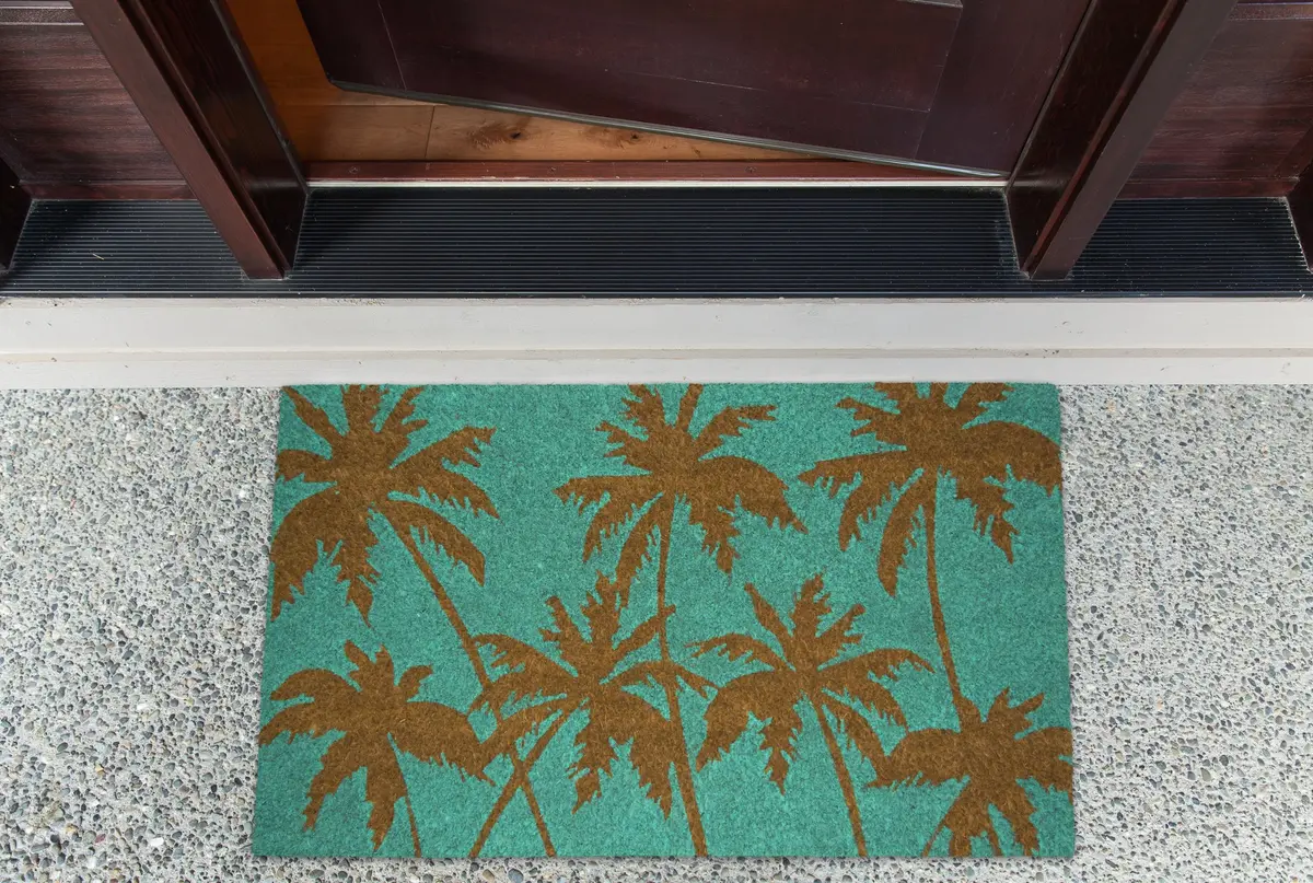 DII Floral Design Collection Natural Coir Doormat 17x29 | Floral Welcome Rug for Entryways - view 3