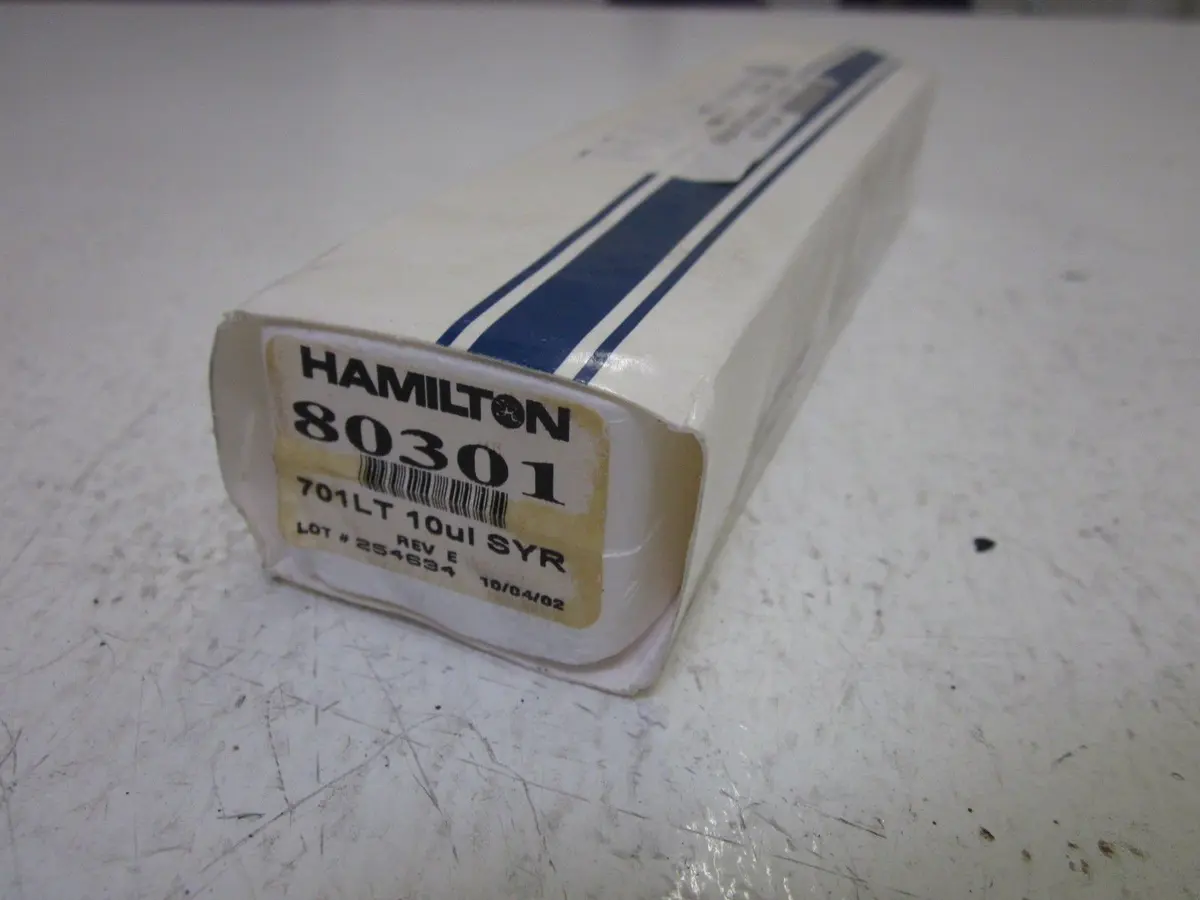 Hamilton Syringe 10 uL | Precise Lab Sample Injection Tool, Non-Sterile, US Sourced - main product image