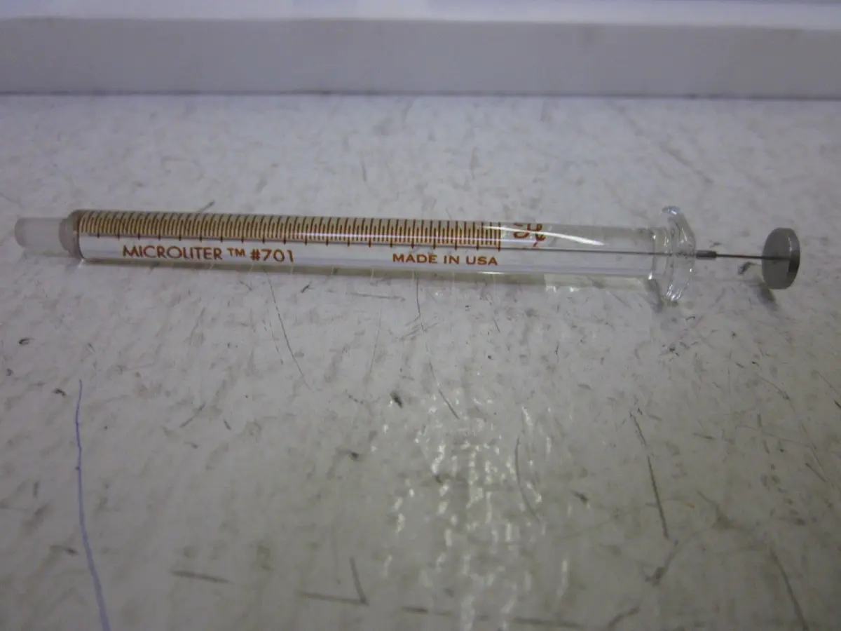 Hamilton Syringe 10 uL | Precise Lab Sample Injection Tool, Non-Sterile, US Sourced - view 2