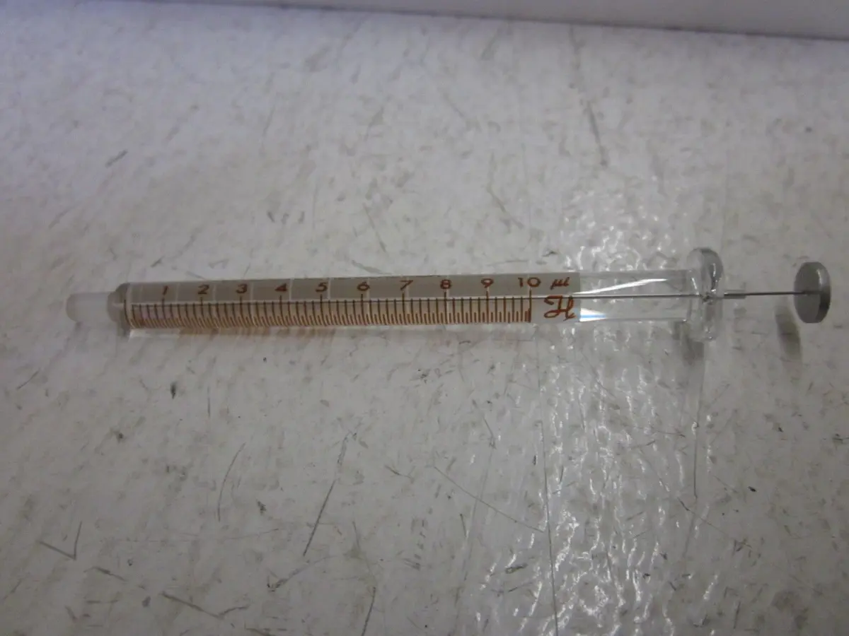 Hamilton Syringe 10 uL | Precise Lab Sample Injection Tool, Non-Sterile, US Sourced - view 3