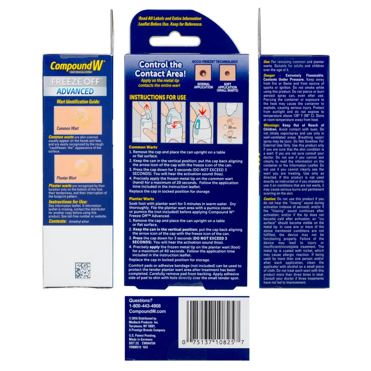 Compound W Freeze Off Advanced Wart Remover 15 Treatments | Cryotherapy for Warts, Precision Tip Applicator - view 6