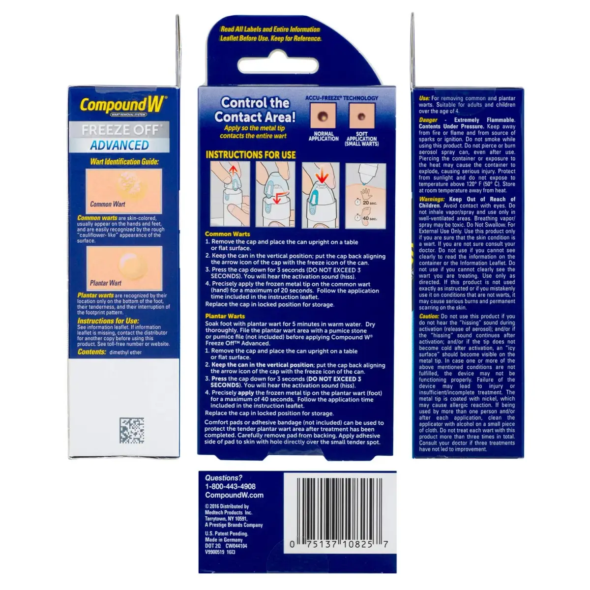 Compound W Freeze Off Advanced Wart Remover 15 Treatments | Cryotherapy for Warts, Precision Tip Applicator - view 7