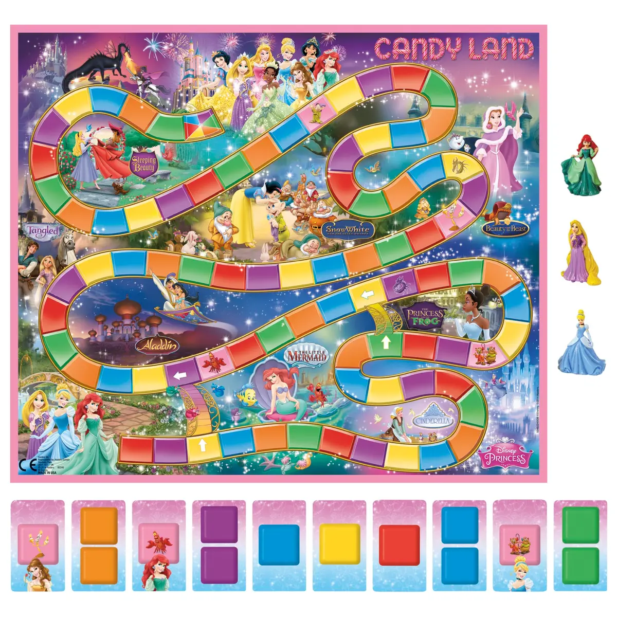 Hasbro Gaming Candy Land Disney Princess Edition Board Game for Kids 3+ | Disney Princess & Family Fun - view 4