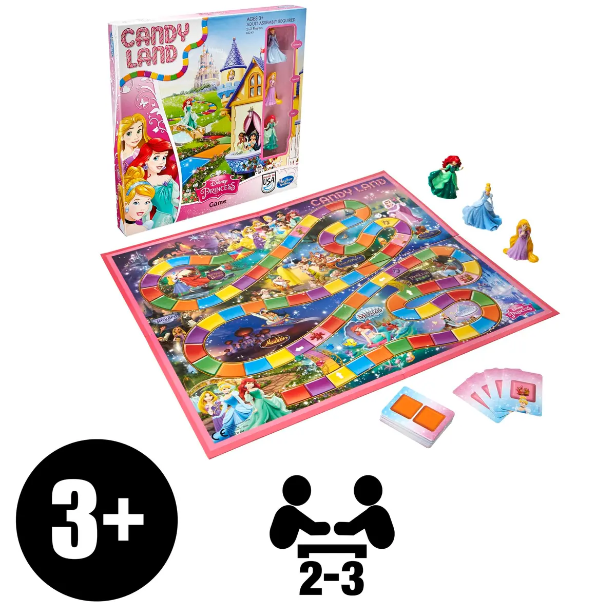 Hasbro Gaming Candy Land Disney Princess Edition Board Game for Kids 3+ | Disney Princess & Family Fun - view 3