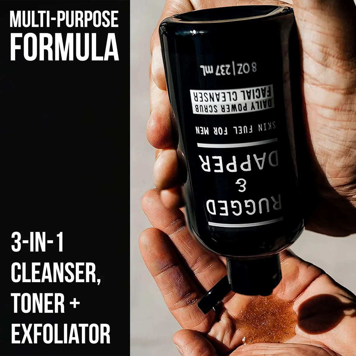 RUGGED & DAPPER Face Wash for Men | Daily Exfoliating Mens Face Wash & Scrub | Deep Cleans Oily, Rough & Breakout-Prone Skin - view 2