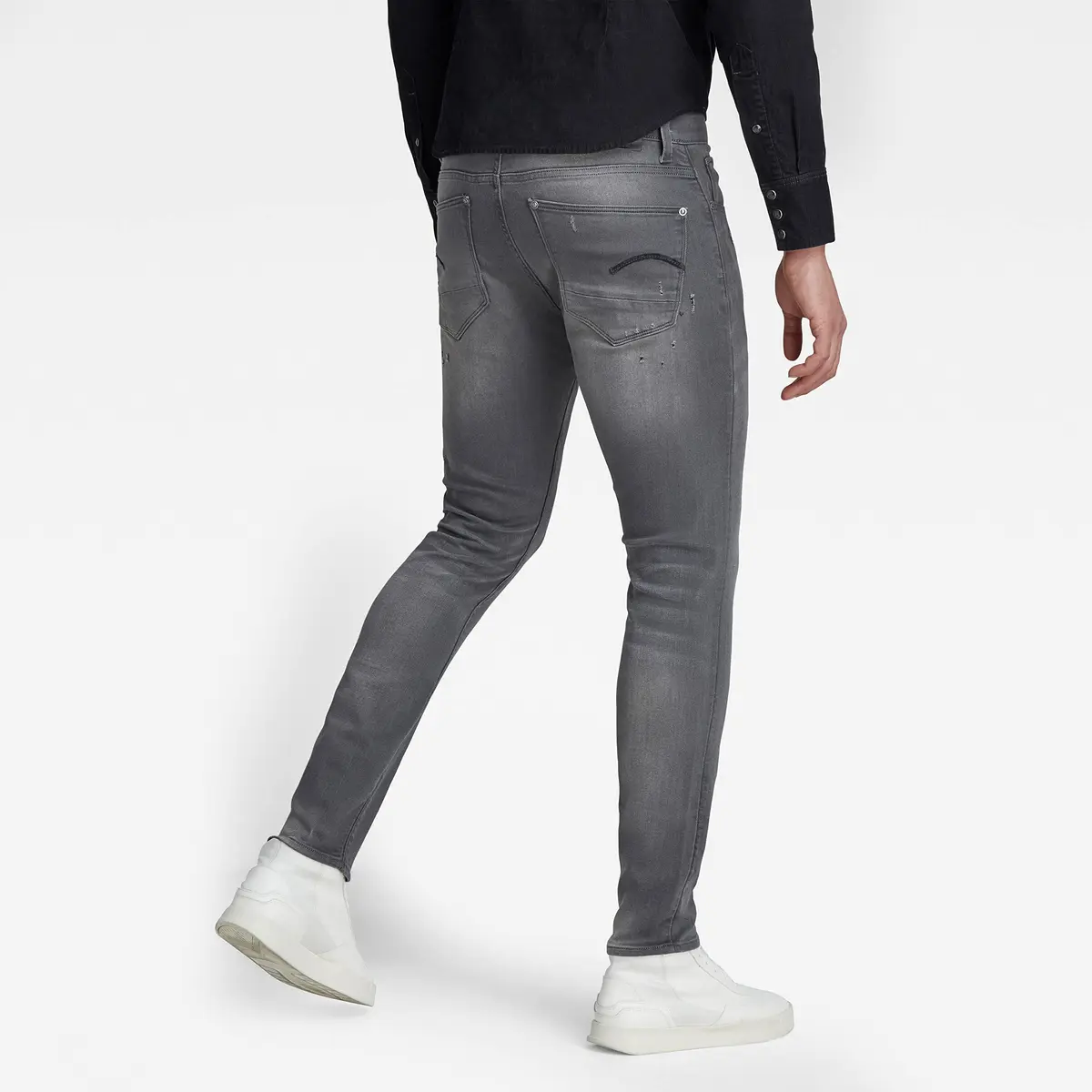 G-STAR Raw Men's Revend Skinny Fit Jeans, Light Aged Destroyed, 30W x 34L | Modern Skinny Fit Denim - view 2