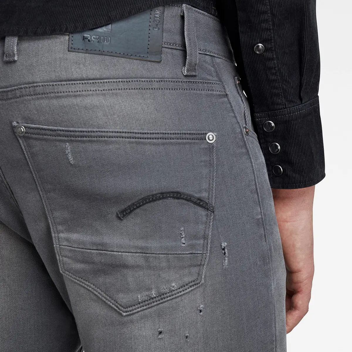 G-STAR Raw Men's Revend Skinny Fit Jeans, Light Aged Destroyed, 30W x 34L | Modern Skinny Fit Denim - view 3