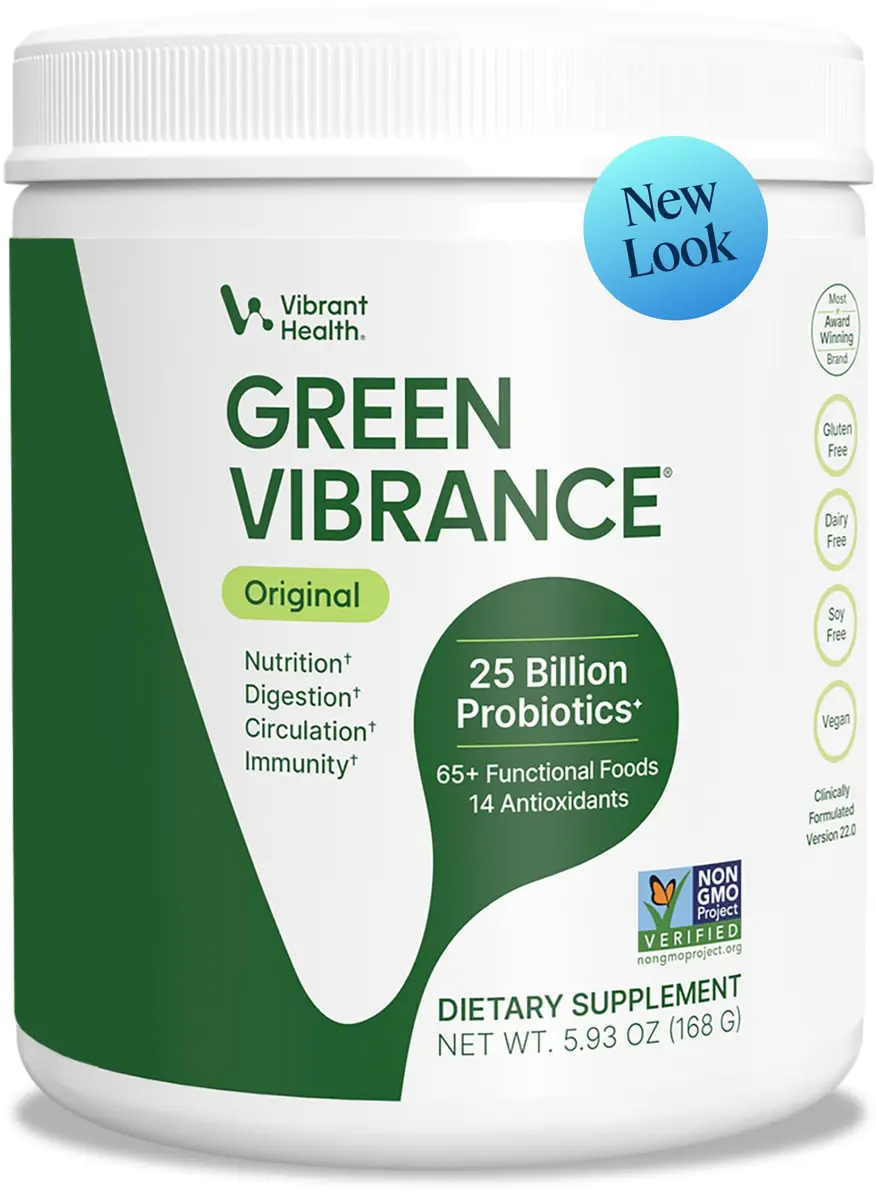 Vibrant Health Green Vibrance Vegan Superfood Powder, 5.82oz | Supports Daily Nutrition & Vegan Diet - main product image