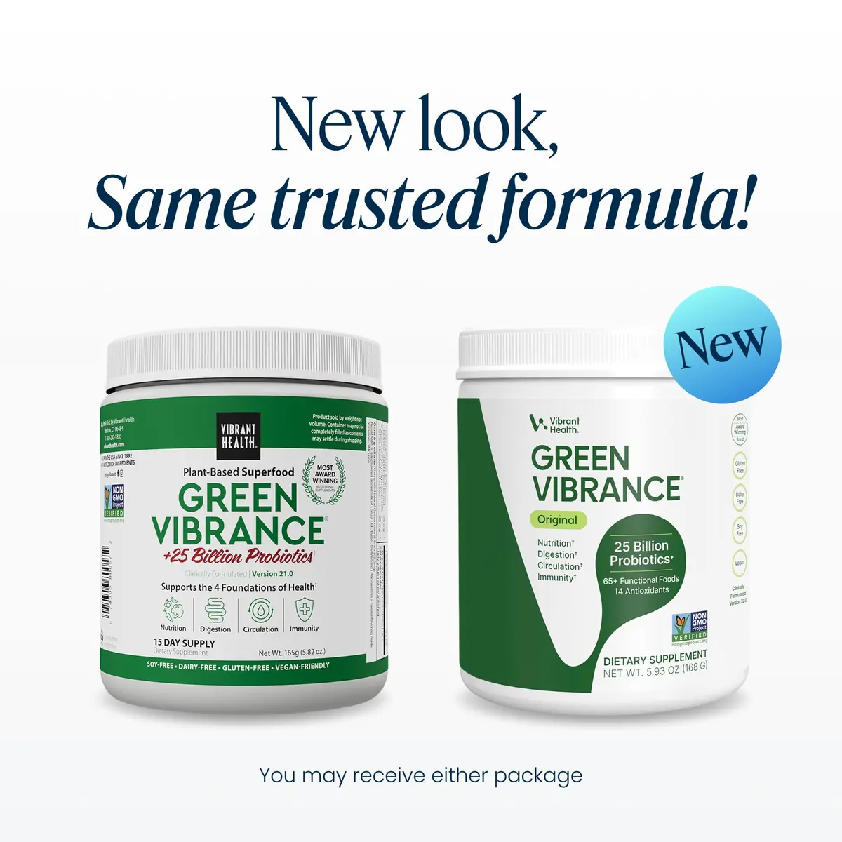 Vibrant Health Green Vibrance Vegan Superfood Powder, 5.82oz | Supports Daily Nutrition & Vegan Diet - view 2