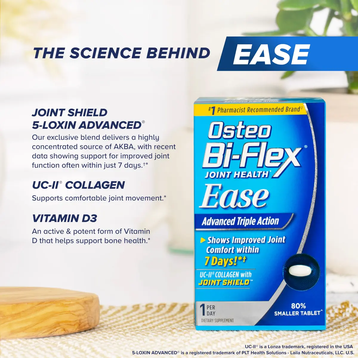 Osteo Bi-Flex Ease Mini Tablet Triple Action UC-II Collagen Supplement | Supports Joint Function & Mobility - view 6