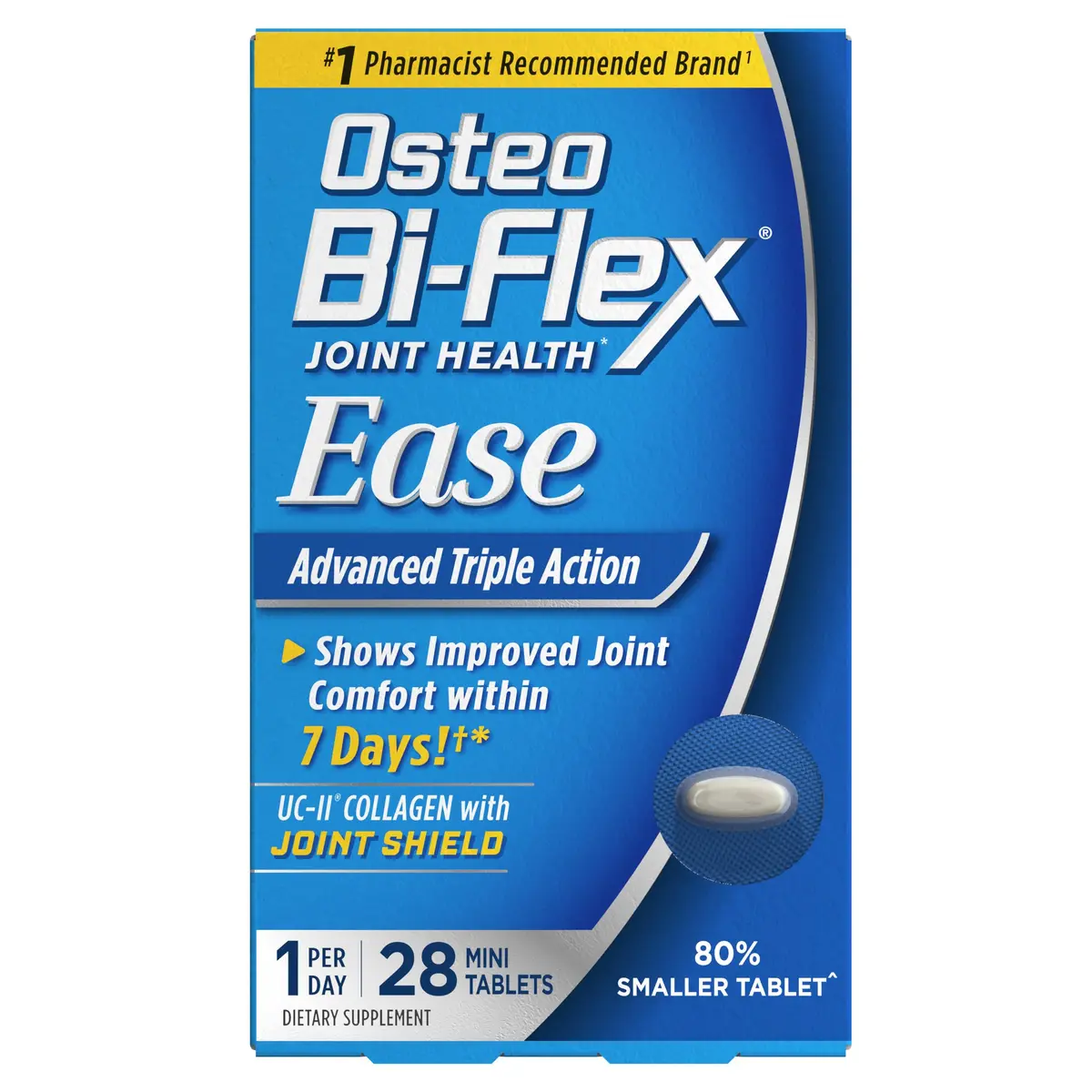 Osteo Bi-Flex Ease Mini Tablet Triple Action UC-II Collagen Supplement | Supports Joint Function & Mobility - main product image