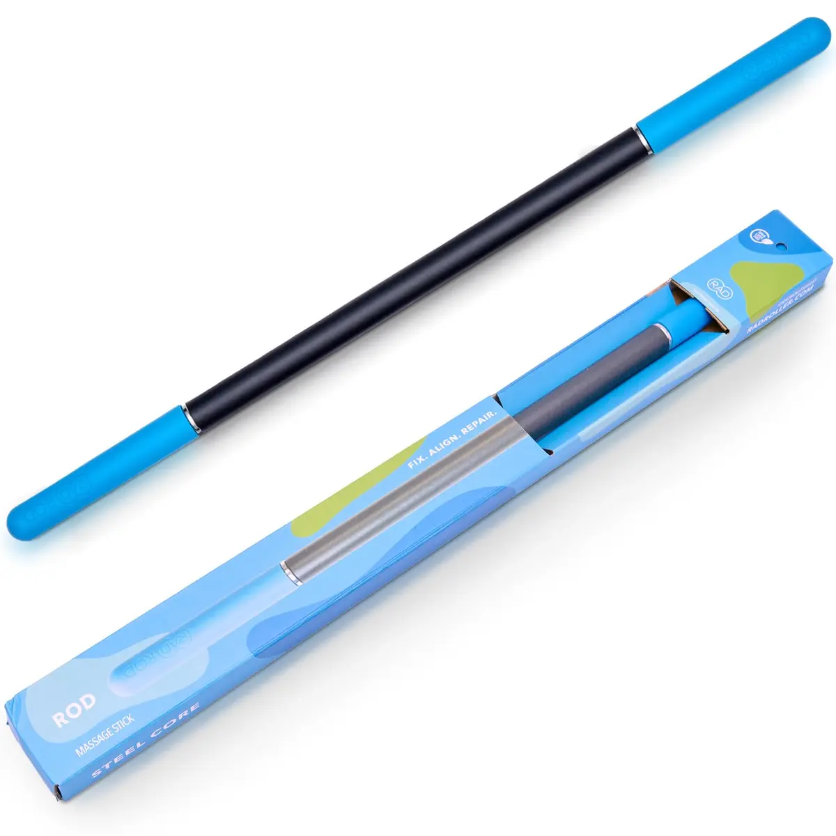 RAD Rod Deep Tissue Massage Roller Stick | Myofascial Release Tool for Legs, Back, Neck, Arms & Shoulders - main product image