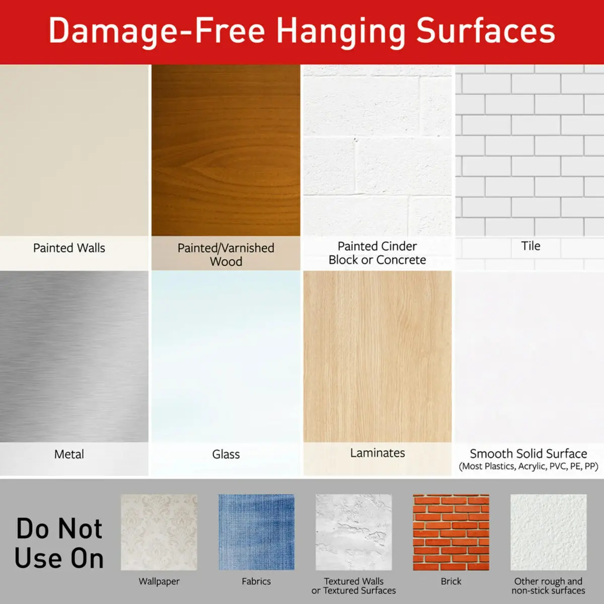 Command Assorted Replacement Strips, 2 Medium, 4 Large Strips | Damage-Free Organization for Bathrooms - view 8