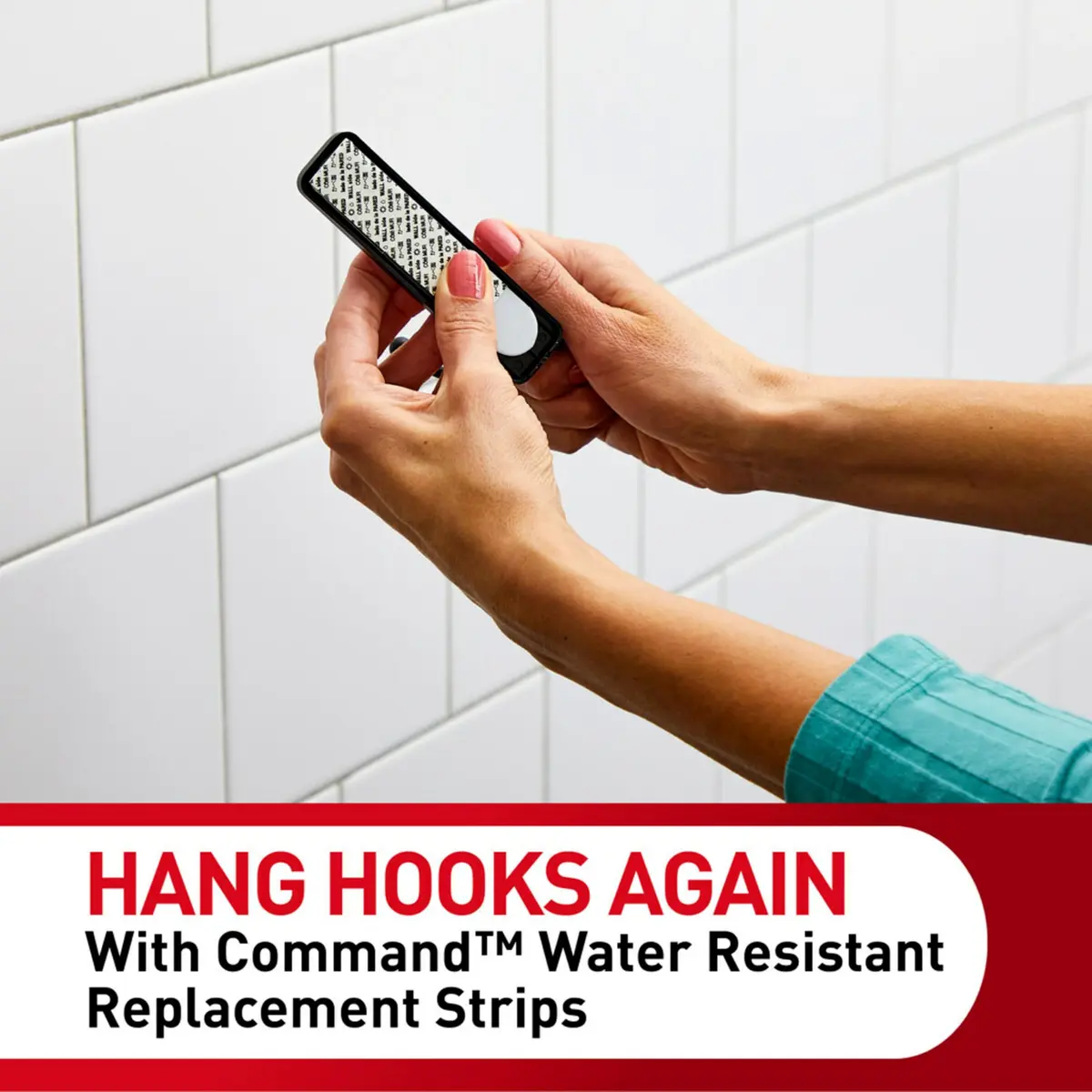 Command Assorted Replacement Strips, 2 Medium, 4 Large Strips | Damage-Free Organization for Bathrooms - view 2