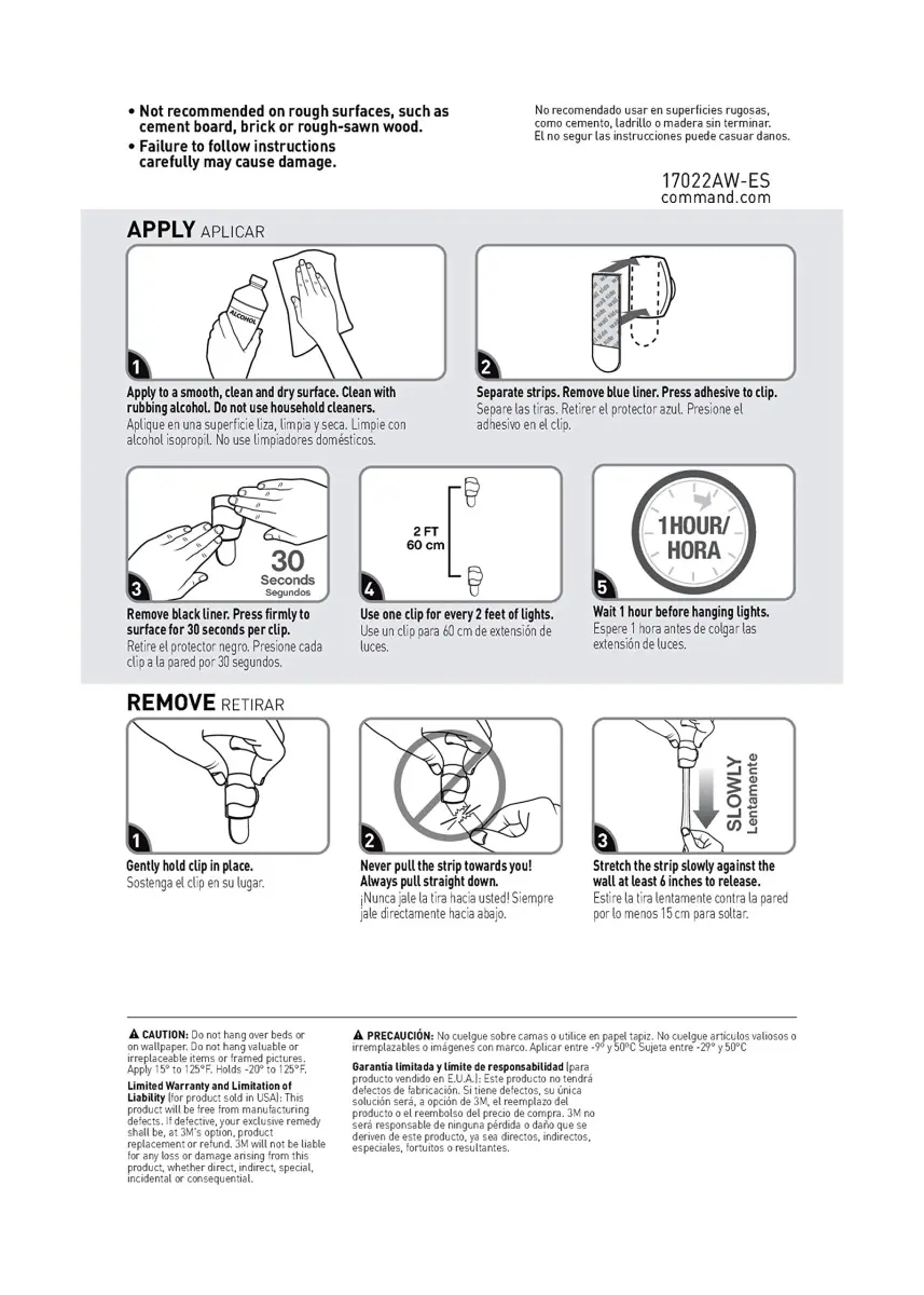 Command Outdoor Small Refill Strips 16 Count | Damage-Free Hanging for Smooth Surfaces - view 7