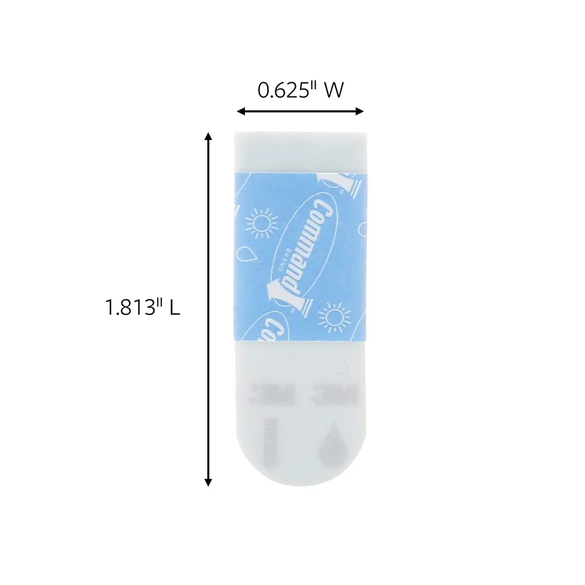 Command Outdoor Small Refill Strips 16 Count | Damage-Free Hanging for Smooth Surfaces - view 3