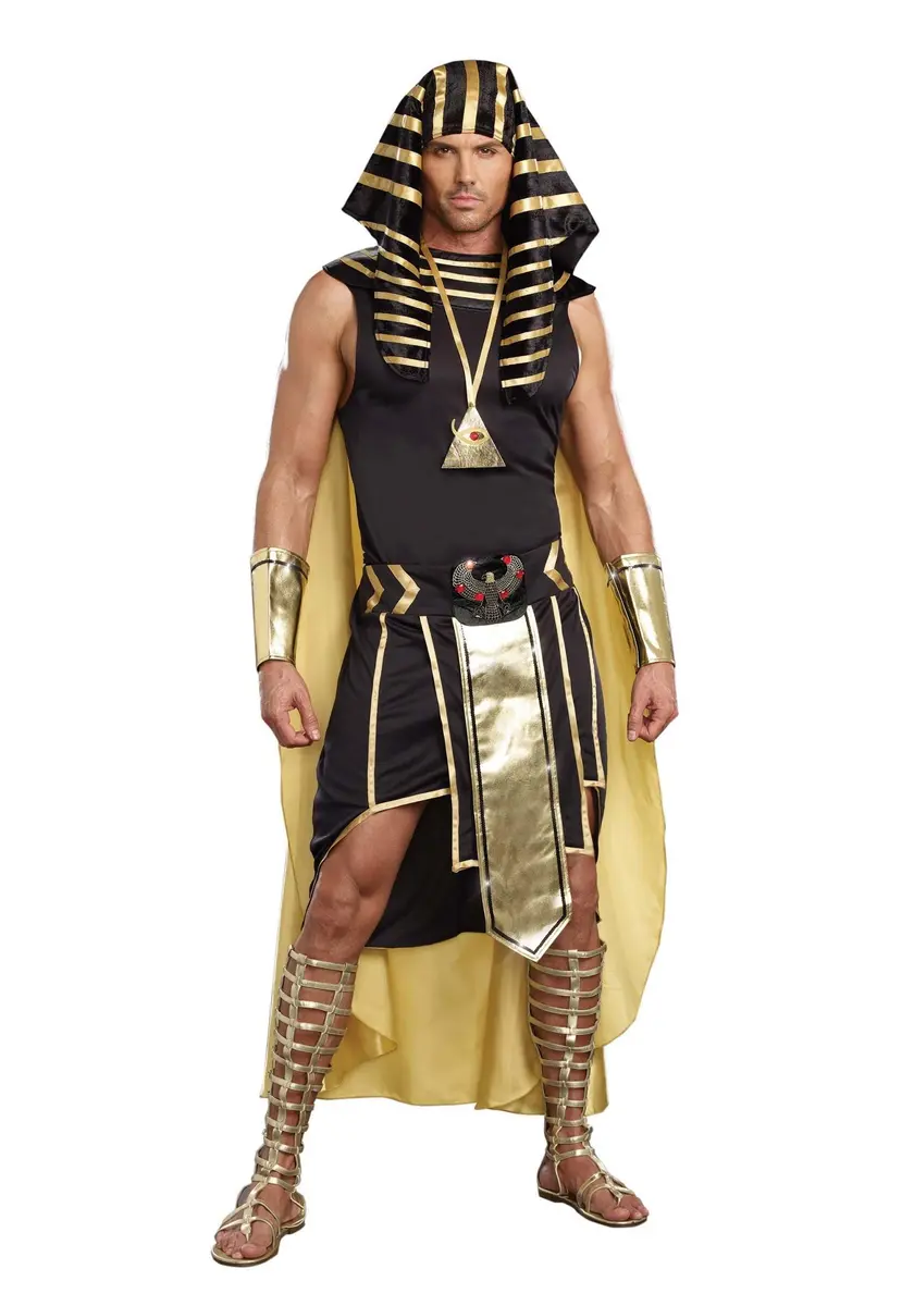 Dreamgirl King of Egypt King Tut Costume Large | Egyptian Costume for Men, Halloween - main product image