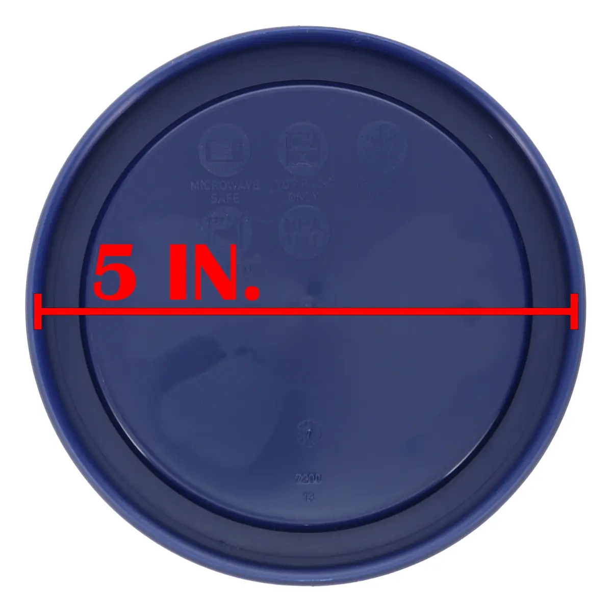 Pyrex 7200-PC Blue Food Storage Lid 11.4cm (4.5 inch) | BPA-Free Plastic for Refrigerator & Freezer Storage (3-Pack) - view 6