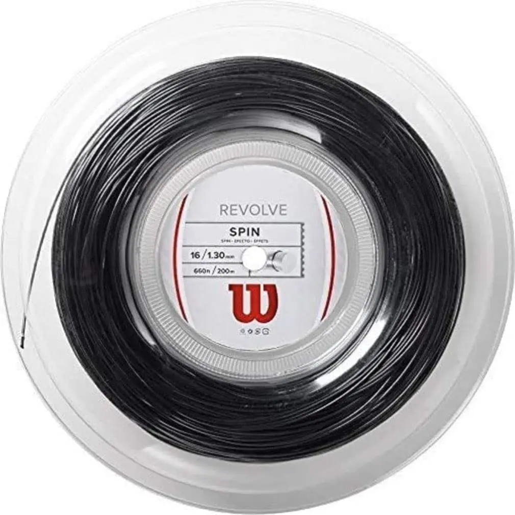 Wilson Revolve 16 Tennis String Set Black | Power & Spin Enhancing - main product image