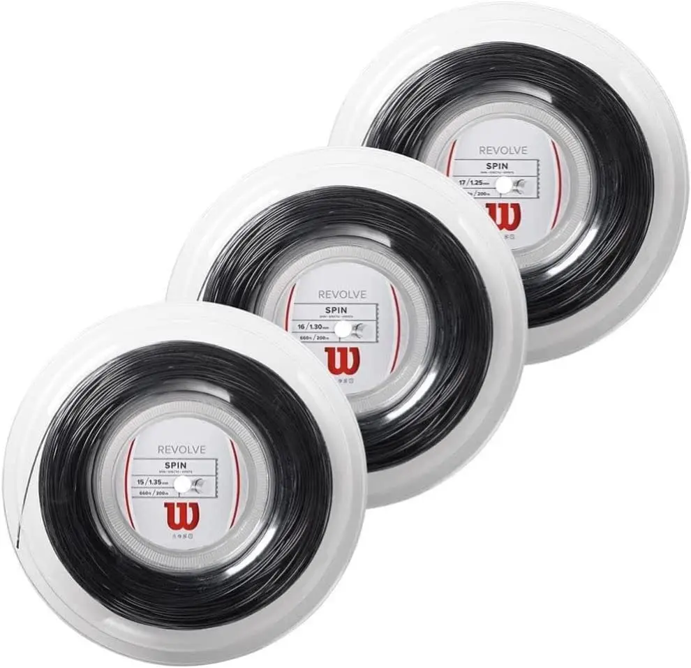 Wilson Revolve 16 Tennis String Set Black | Power & Spin Enhancing - view 3