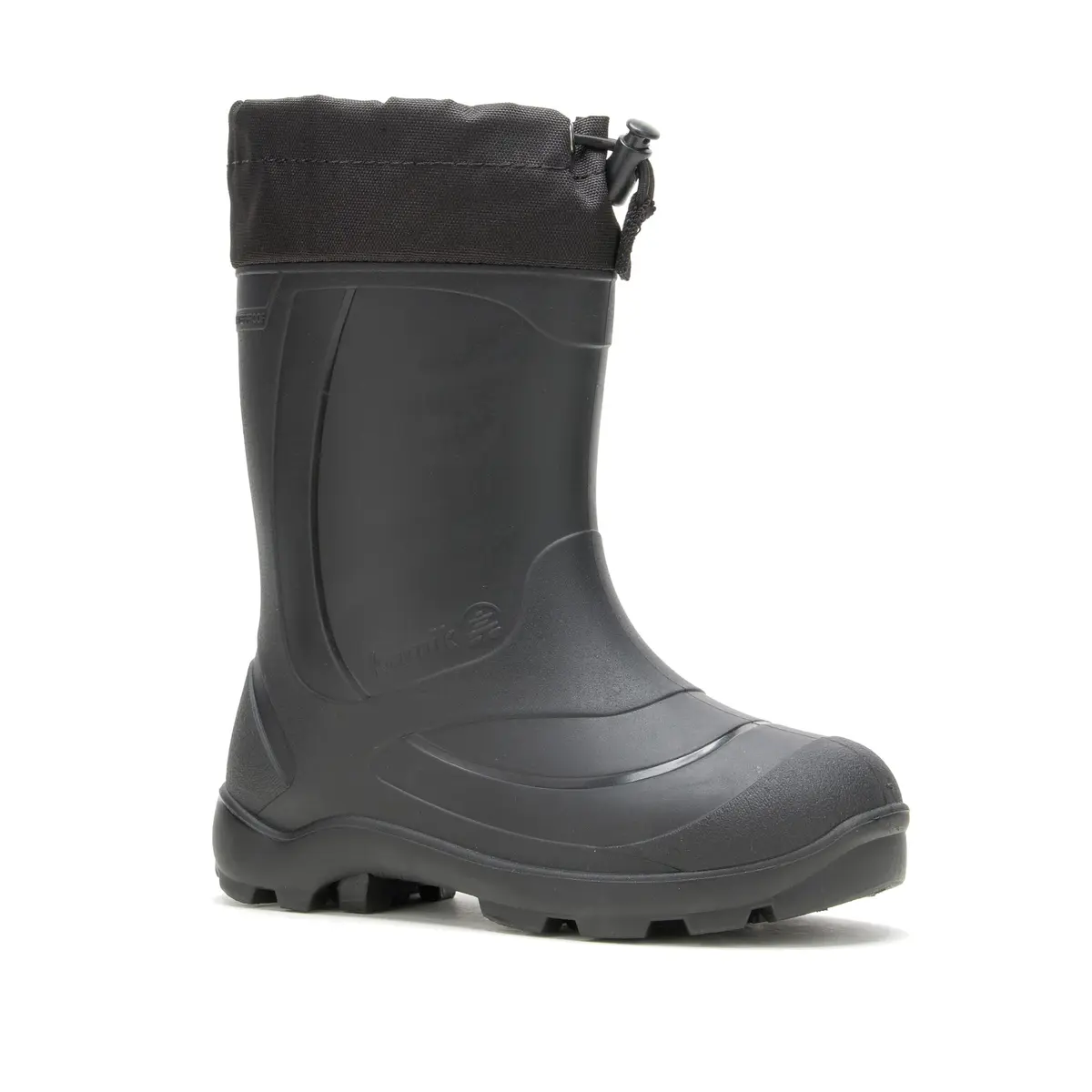 Kamik Snobuster 1 Kids Snow Boots, Black - 4 Big Kid | Waterproof & Insulated for Outdoor Play - main product image
