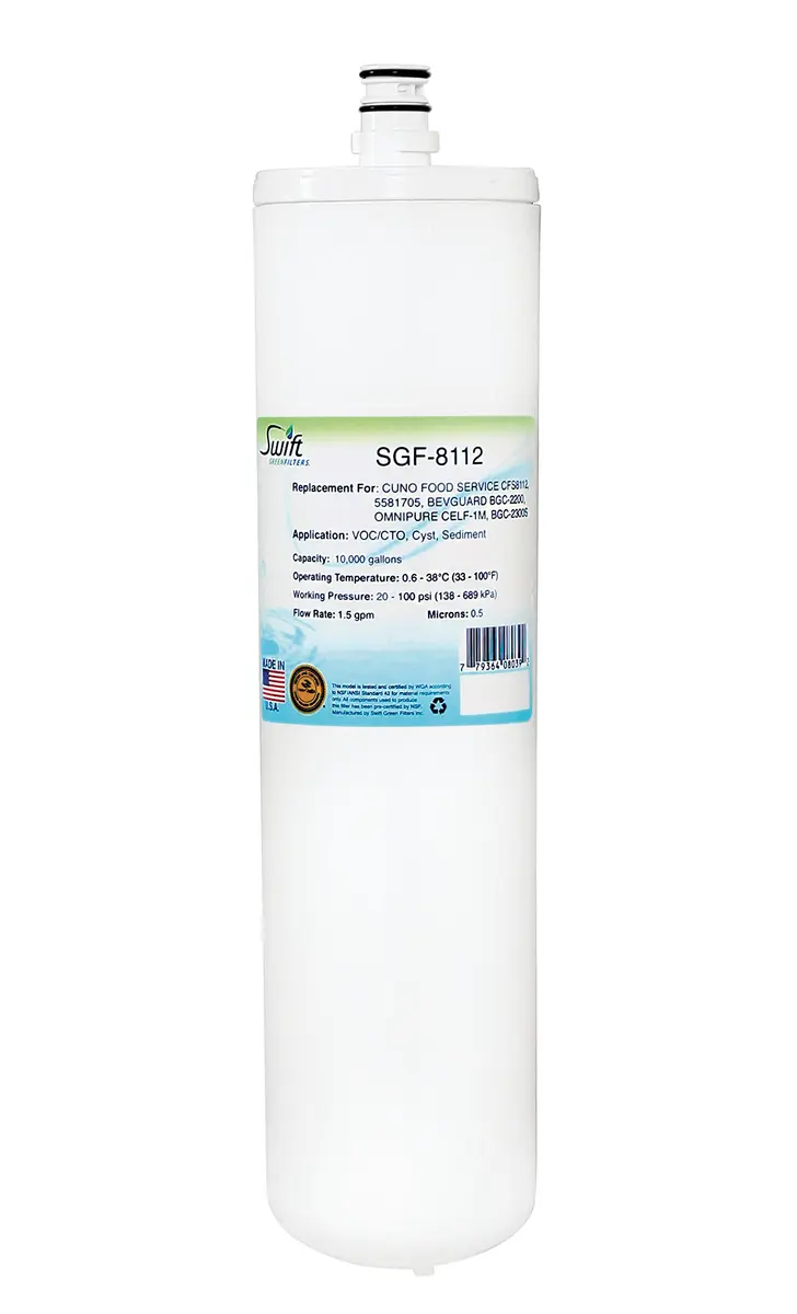 Swift Green Filters SGF-8112 Replacement Water Filter for Cuno Cfs8112 | Reduces Chlorine, VOCs & Sediment, 1 Pack - main product image