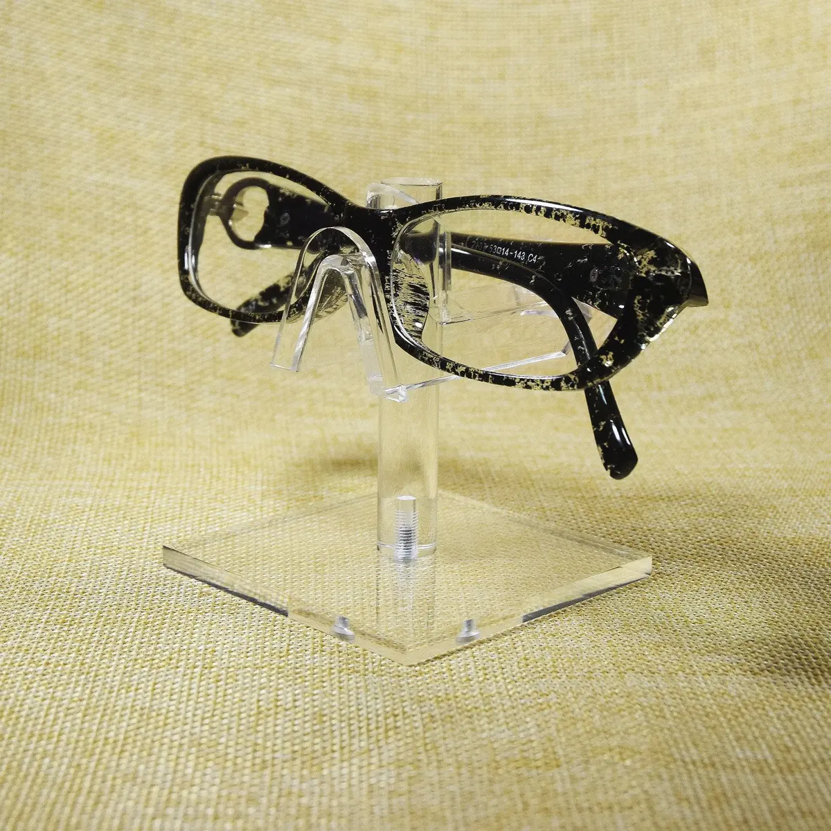 MOOCA 3-Piece Acrylic Eyewear Riser Display Stand for Sunglasses | Modern Clear Acrylic Eyewear Organizer (2 3/4"W x 2 3/4"D x 3"H) - view 4