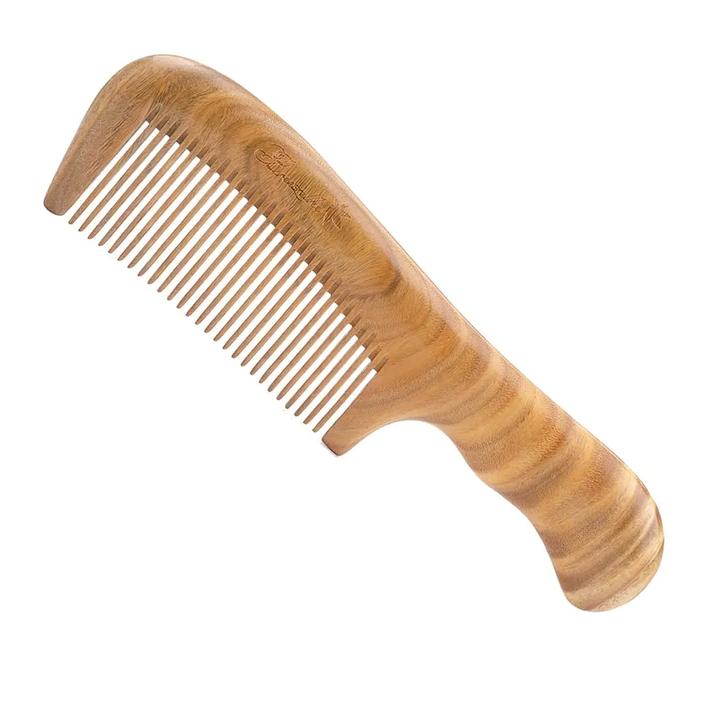 Breezelike Wooden Hair Comb Sandalwood Fine Tooth | Natural, Static-Free, Stress-Relief (70-120 chars) - main product image