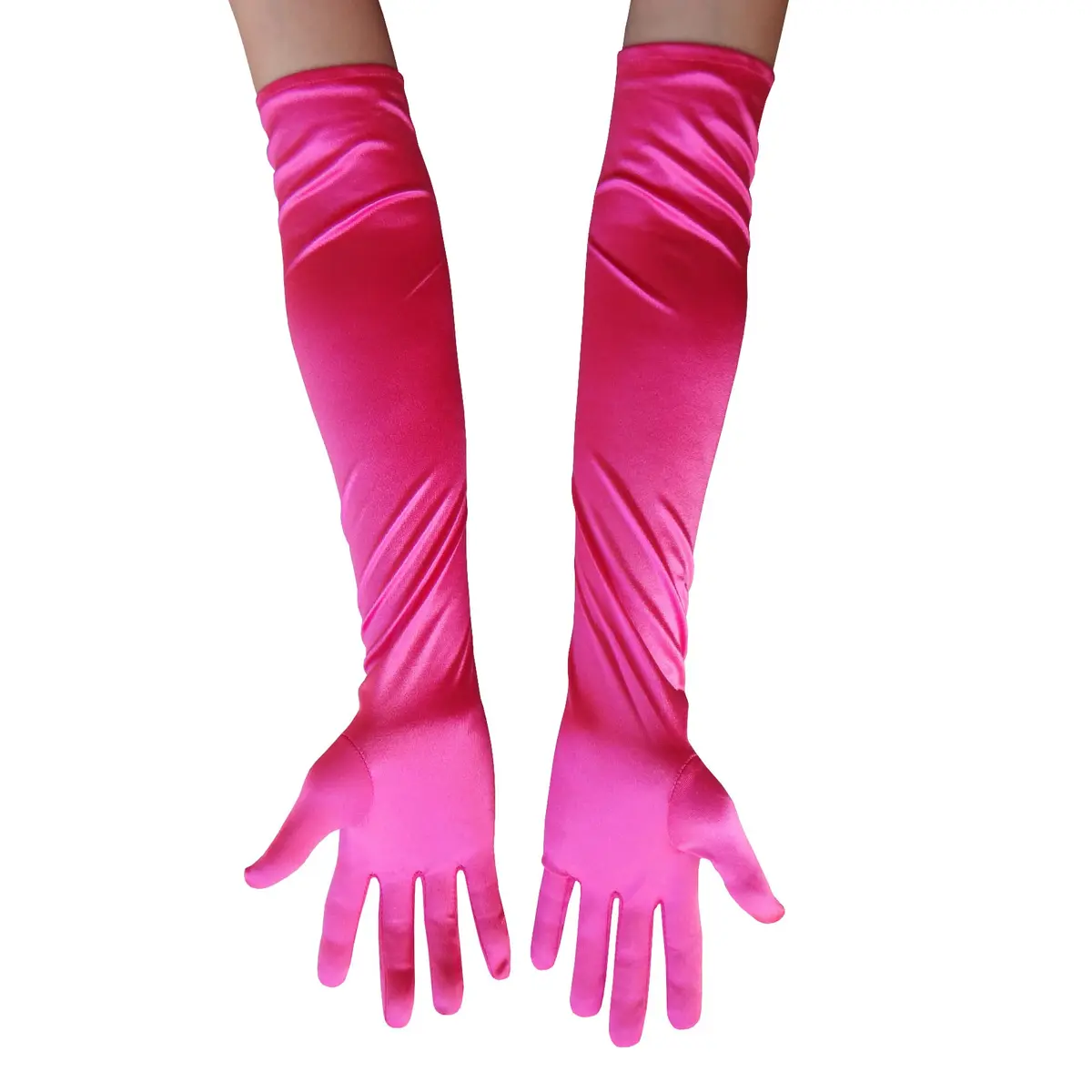 SYAYA Long Satin Opera Glove For Women | Elegant Elbow Length Formal Accessory - view 5