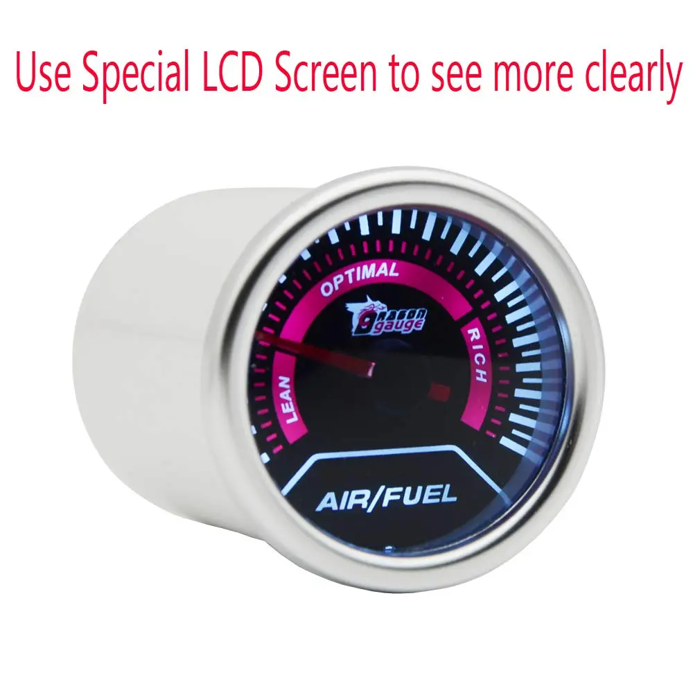 ESUPPORT Car 2" 52mm Air Fuel Ratio Gauge Kit Universal | Bright LED Display & Easy Install - view 3