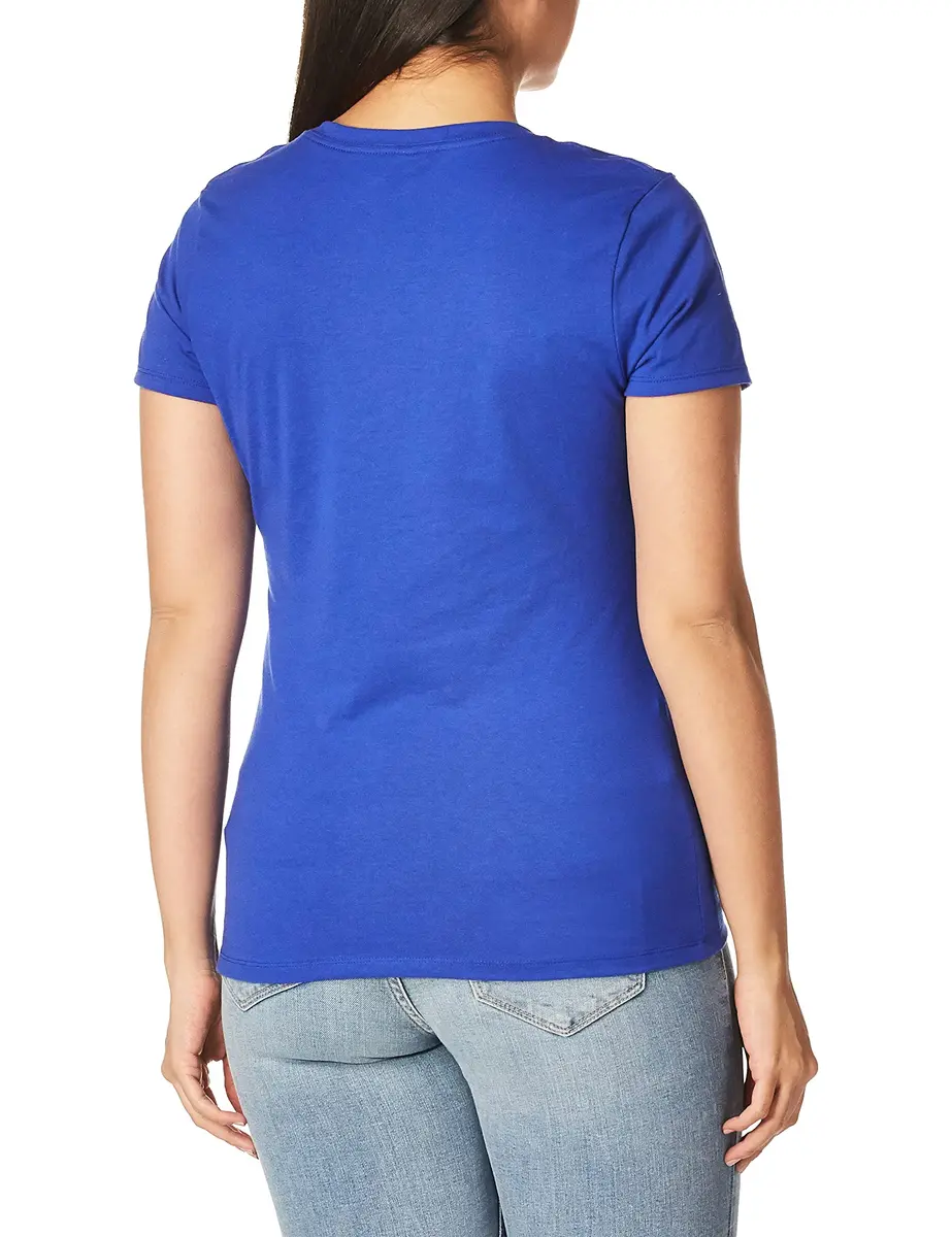Hanes Women's X-Temp V-Neck Tee, Deep Royal, XX-Large | Dynamic Moisture Control for Comfort - view 6