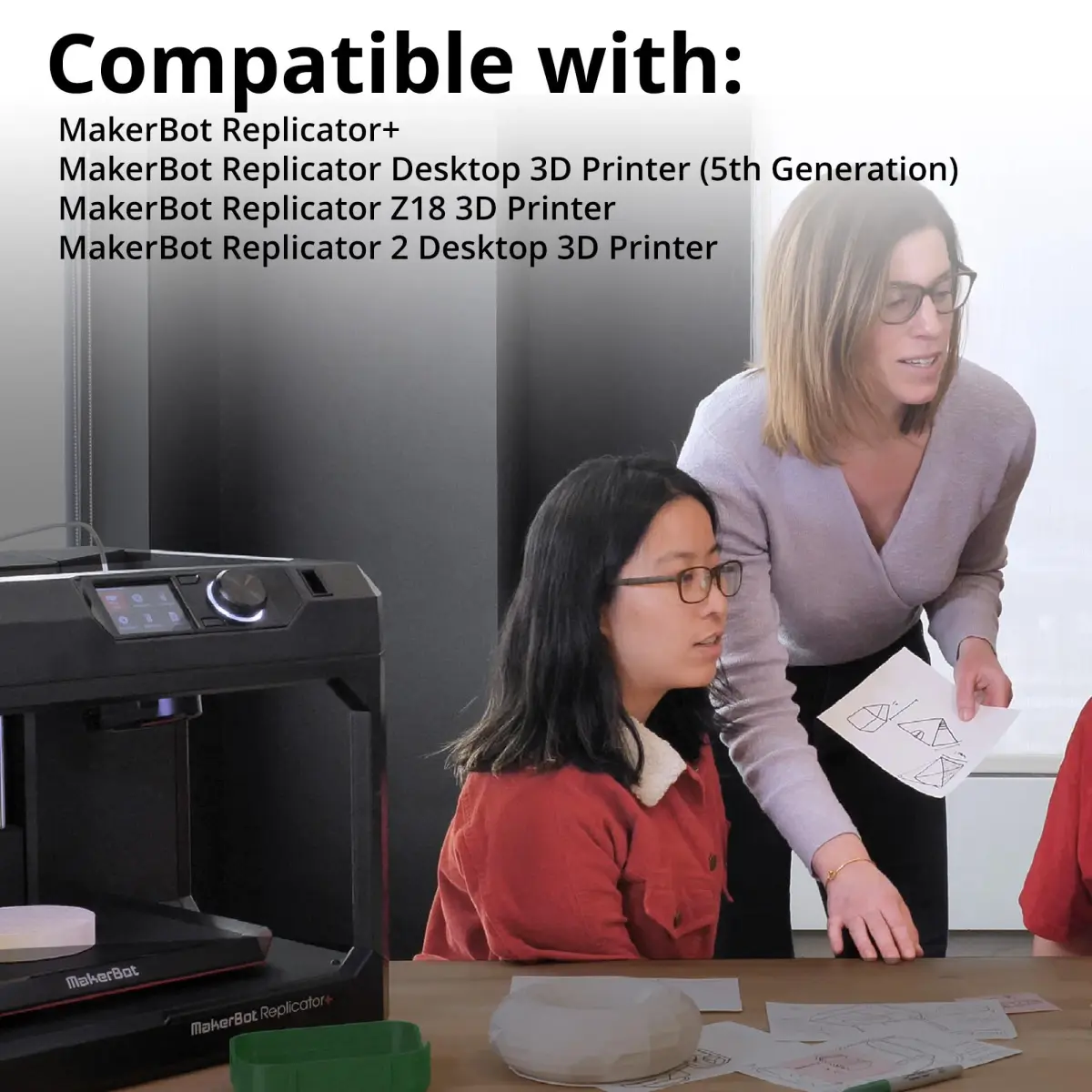MakerBot PLA Filament 1.75mm True White 0.91 kg (2 Lb) | Consistent Prints for MakerBot Printers - view 5