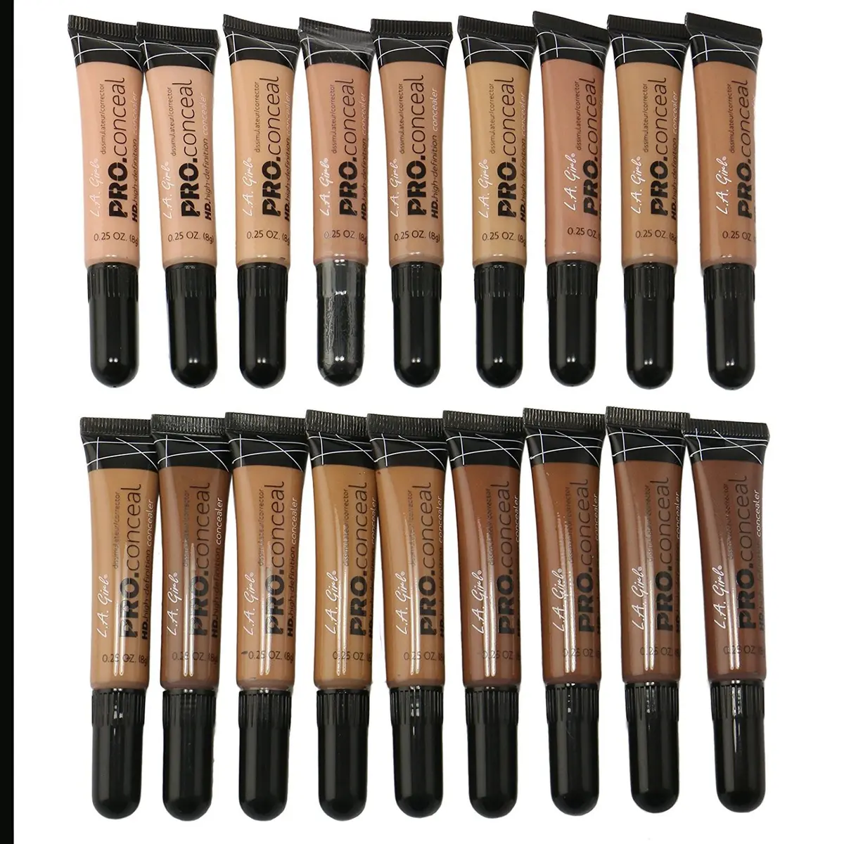 L.A. Girl PC Pro Conceal High Definition Concealer 0.25oz (Pack of 18) | Evens Skin Tone & Covers Dark Circles - main product image