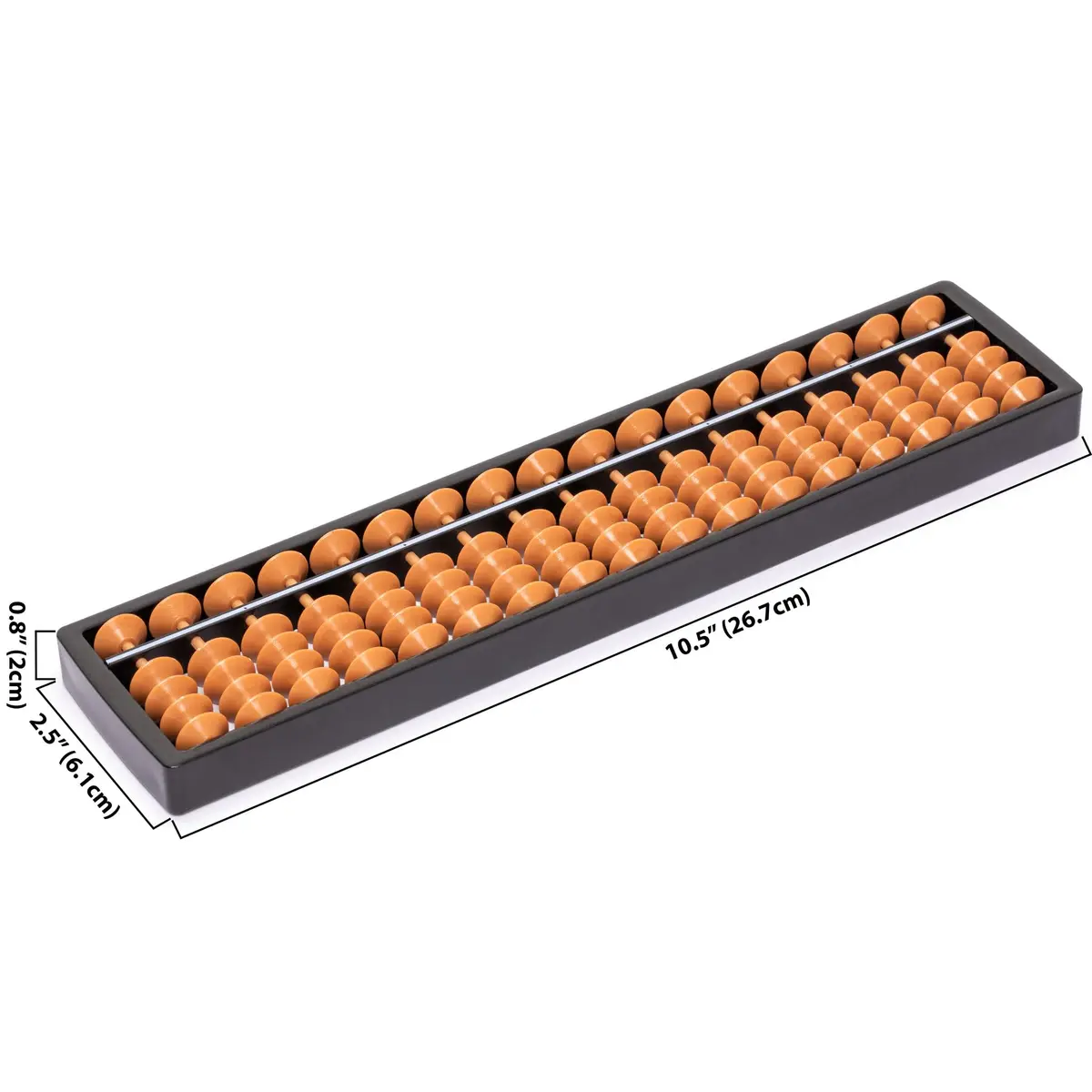 Yellow Mountain Imports 17-Column Soroban Abacus 26.7 cm (10.5 in) | Classic Math Tool for Mental Calculation - view 6
