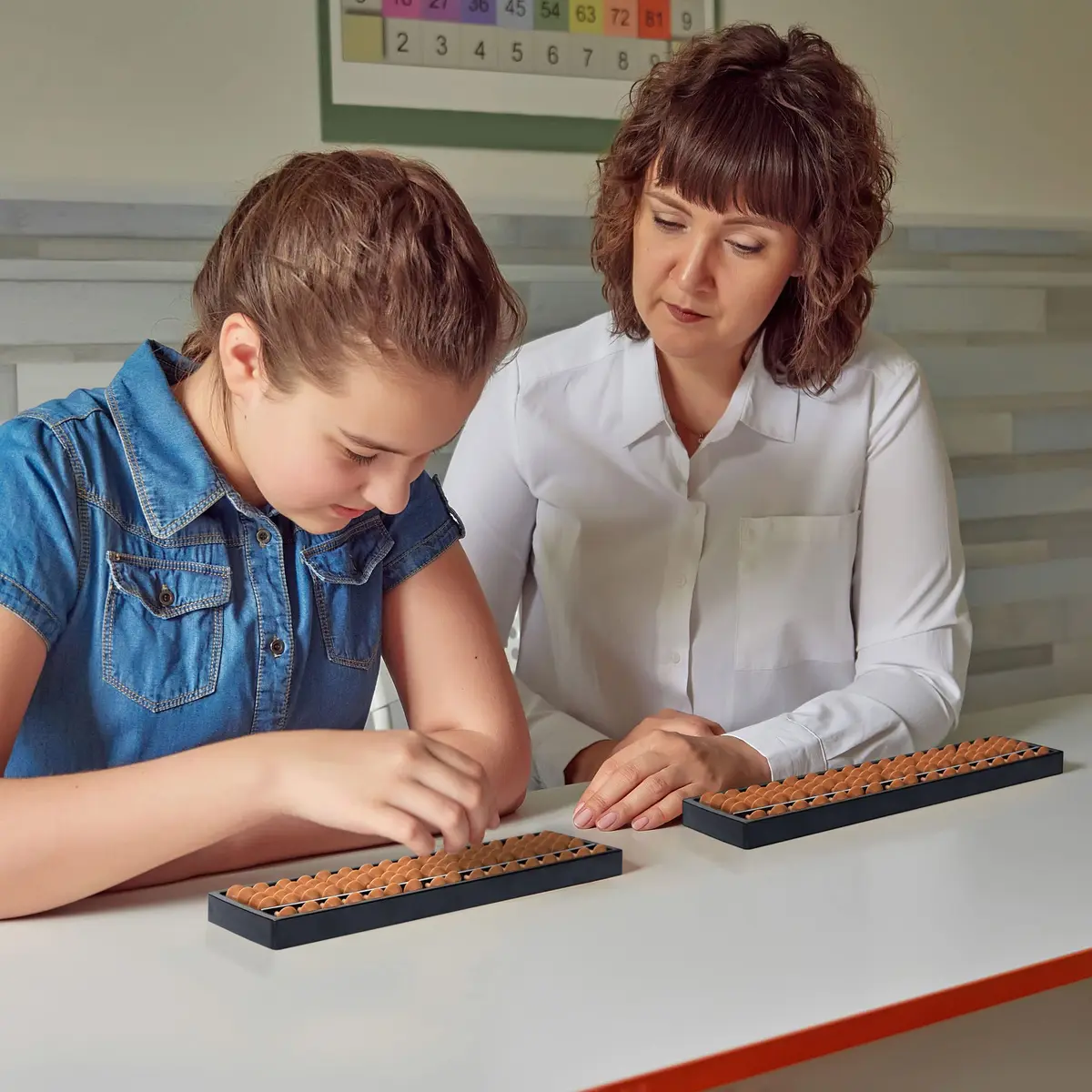 Yellow Mountain Imports 17-Column Soroban Abacus 26.7 cm (10.5 in) | Classic Math Tool for Mental Calculation - view 8