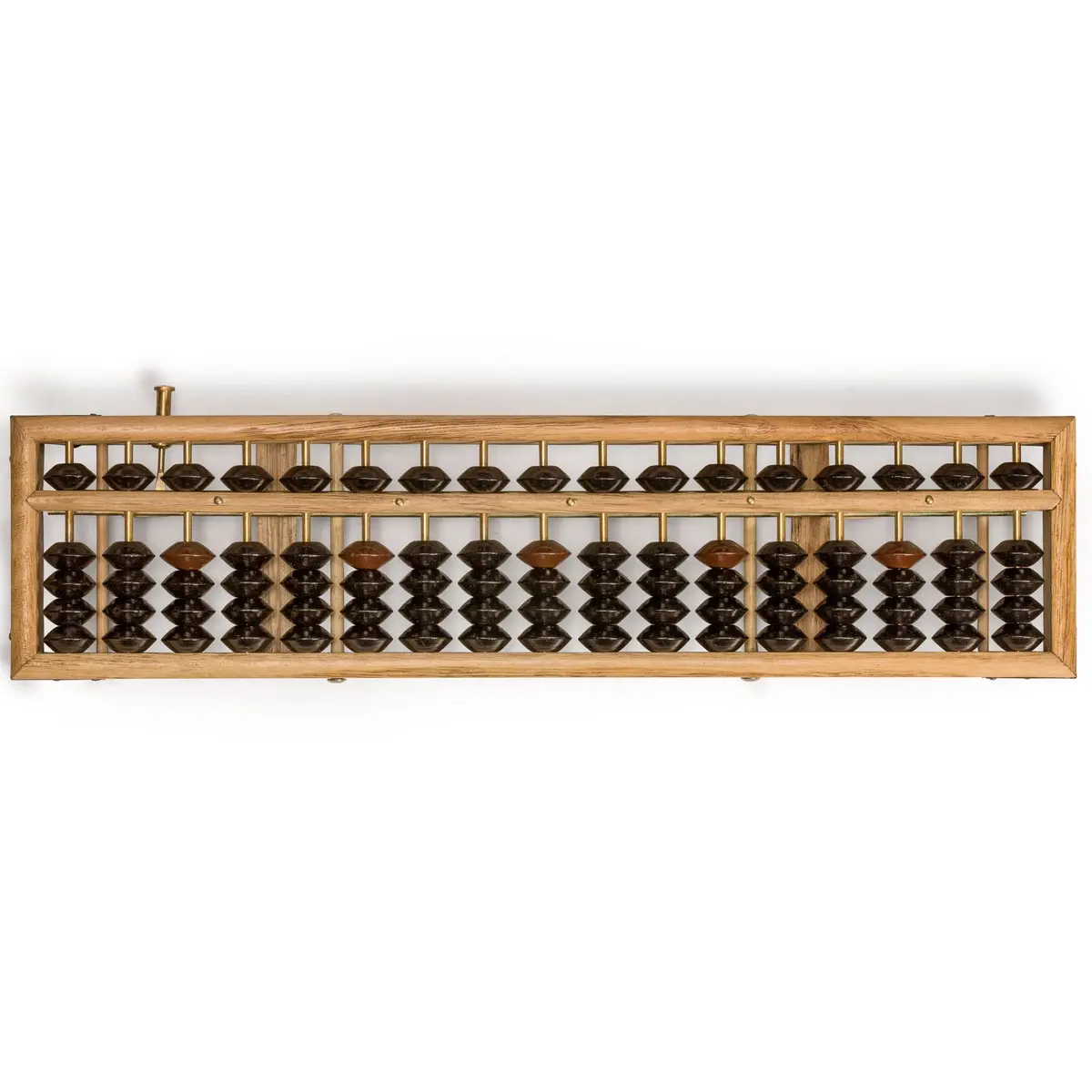 Yellow Mountain Imports Vintage Wood Soroban Abacus 17 Column 35.3 cm (13.9 in) | Educational Math Tool - view 6