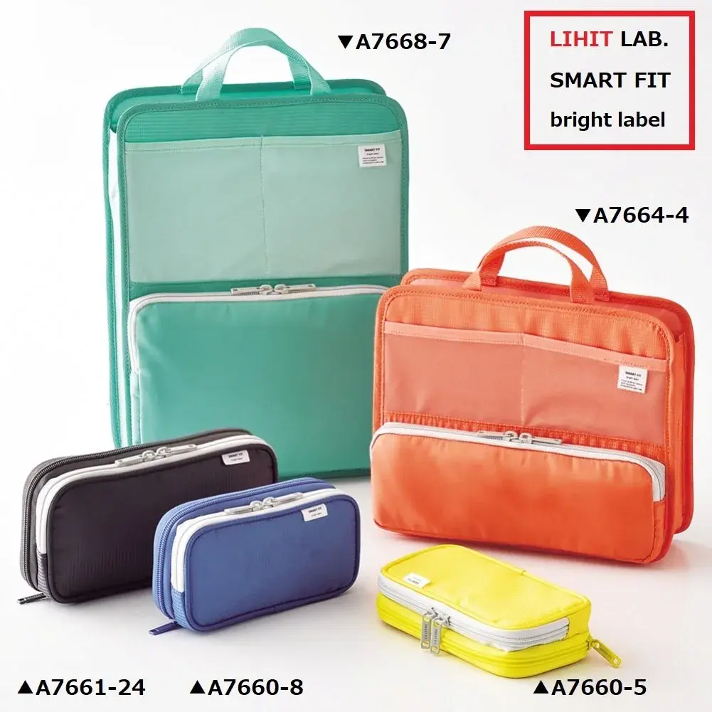 LIHIT LAB Double Pen Case Blue 156 g (5.5 oz) | Durable Organizer for Students & Professionals - view 5