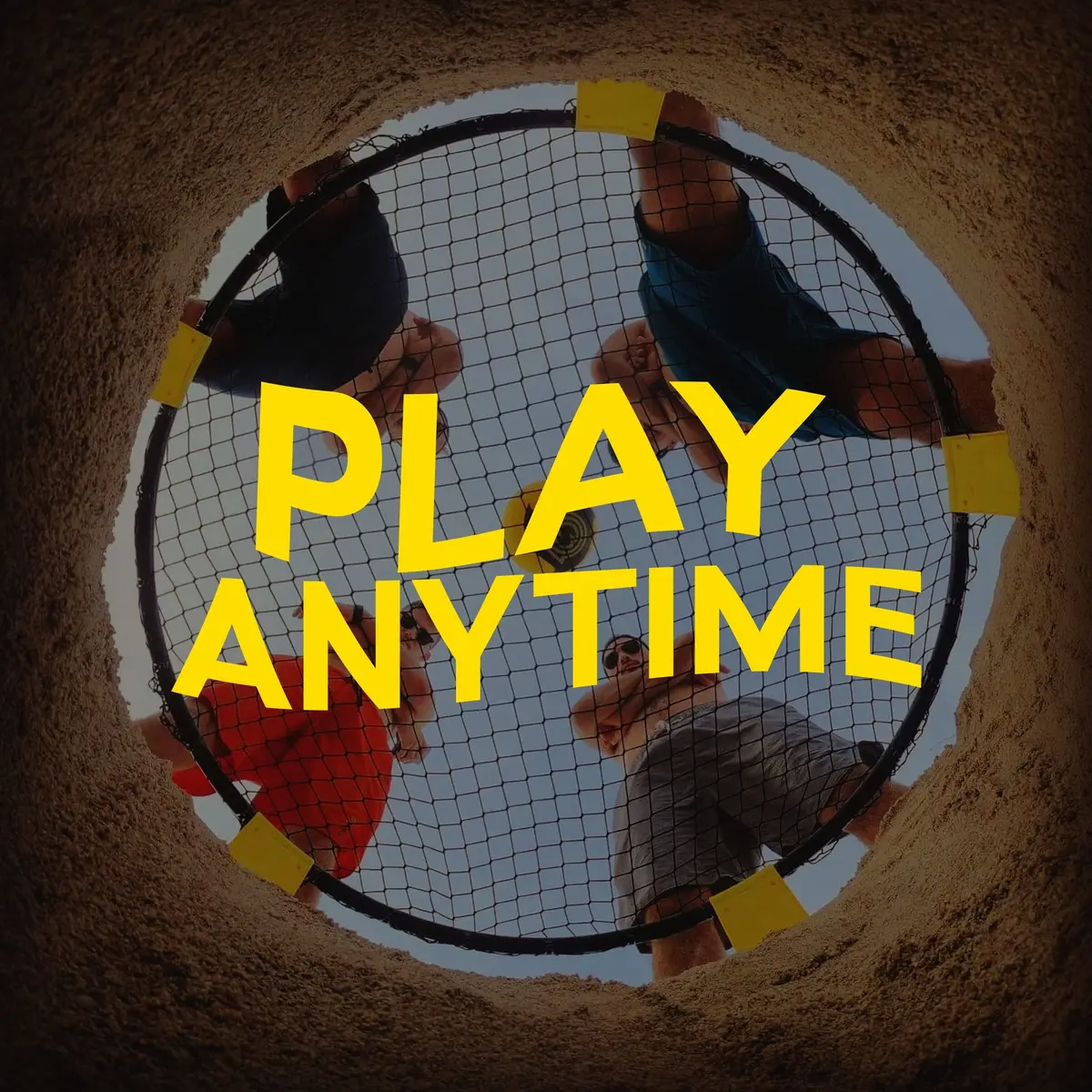 Spikeball The Original Kit 1-Ball Game Set | Outdoor Yard & Camping Games, Yellow & Black - view 3