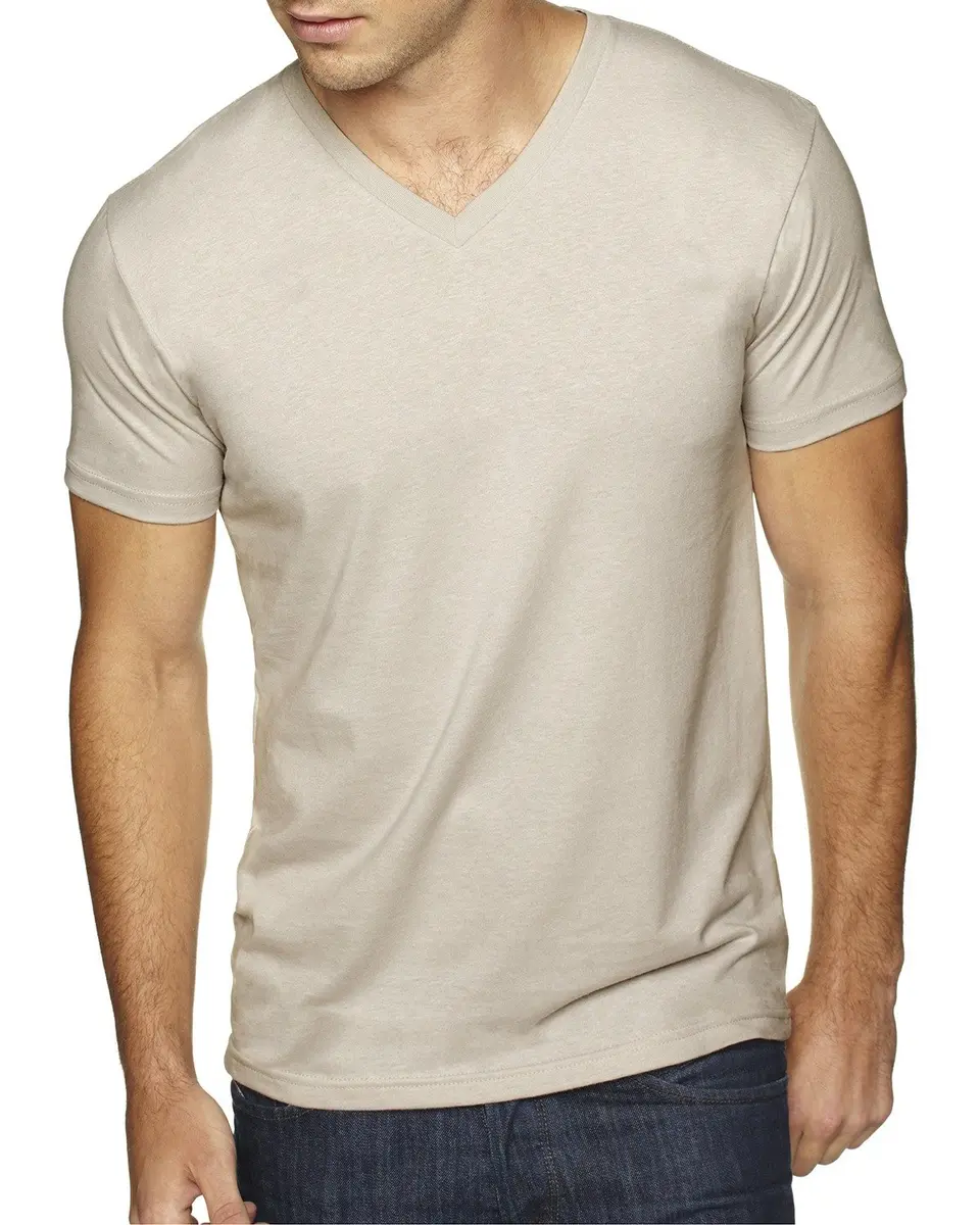 Next Level Men's Sueded Cotton/Polyester T-Shirt Sand XS | Lightweight & Breathable for Indian Climate - main product image