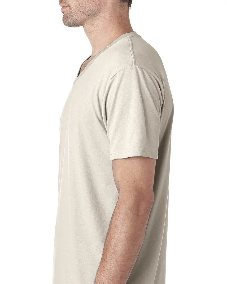 Next Level Men's Sueded Cotton/Polyester T-Shirt Sand XS | Lightweight & Breathable for Indian Climate - view 2