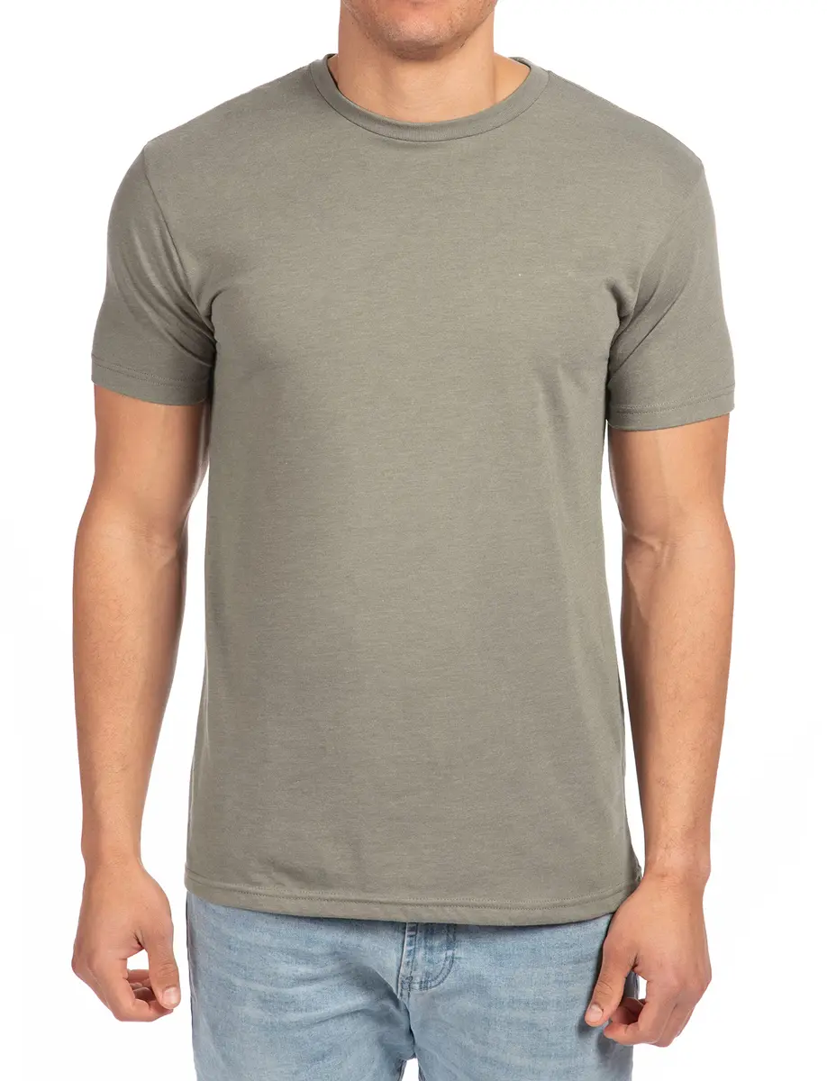 The Next Level Sueded Crew XL RED | Casual Men's T-Shirt, 60% Cotton & 40% Polyester, Regular Fit — Warm Gray / XX-Large - main product image