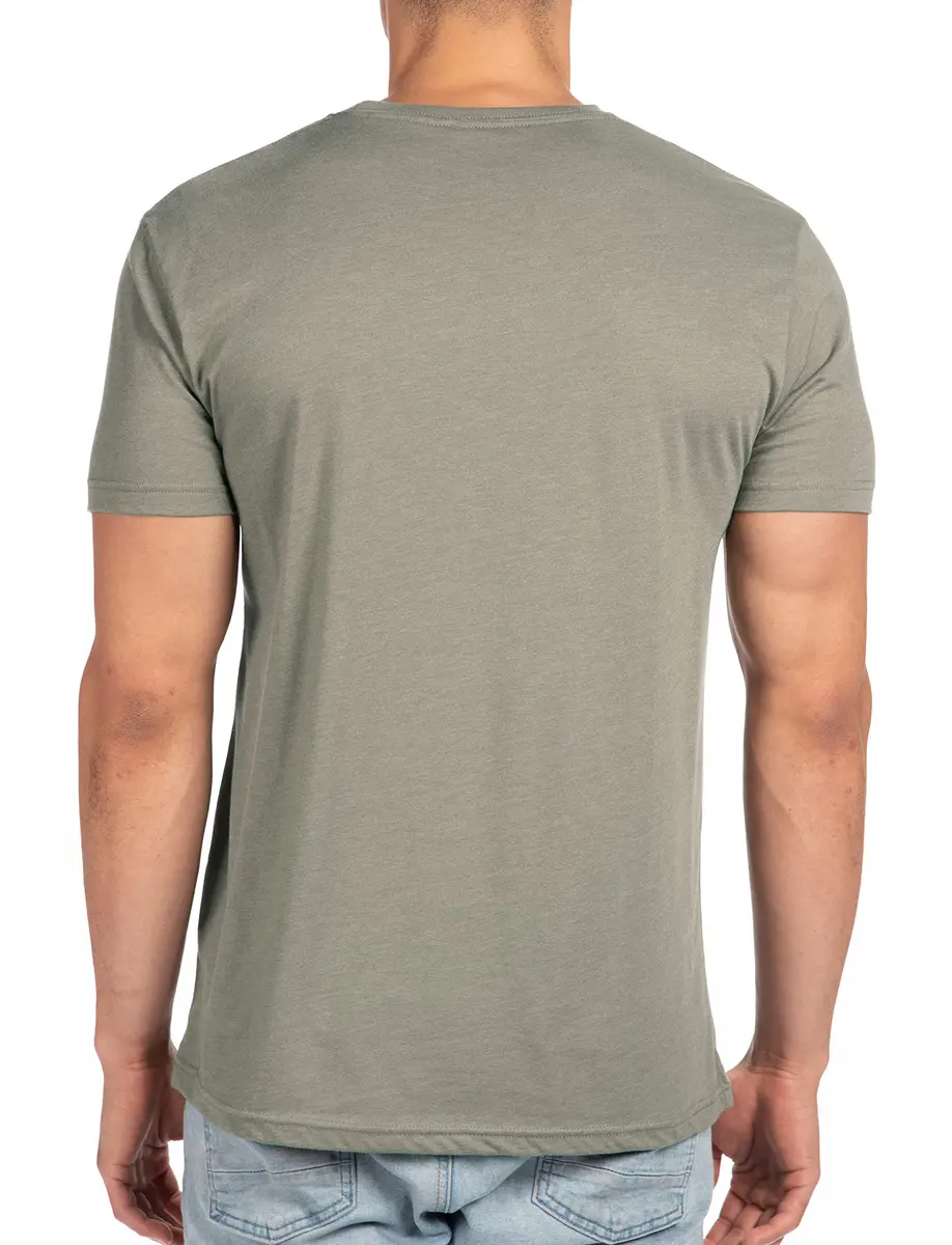 The Next Level Sueded Crew XL RED | Casual Men's T-Shirt, 60% Cotton & 40% Polyester, Regular Fit — Warm Gray / XX-Large - view 2