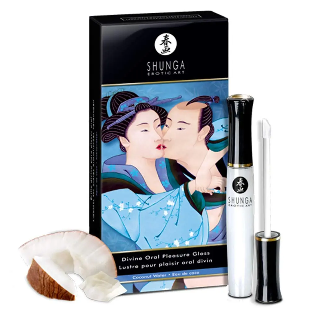 Shunga Divine Oral Pleasure Lipgloss - Coconut Water | Warming, Cooling & Tingling Sensations (70-120 chars) - view 2