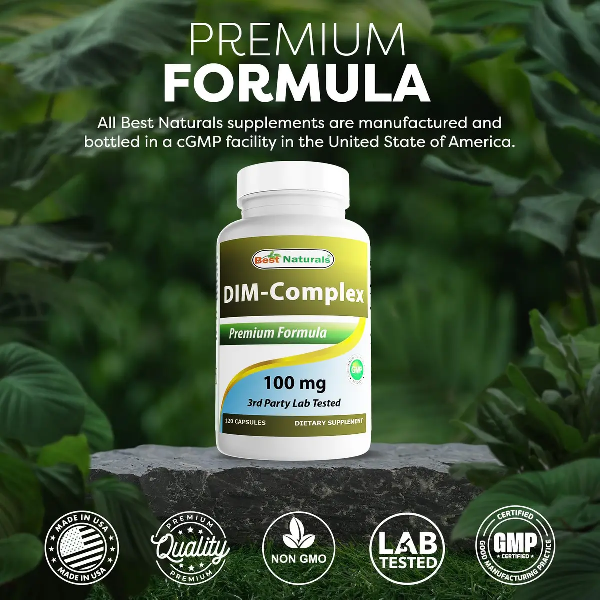 Best Naturals DIM Supplement 100 mg | Estrogen Balance & Metabolism Support in 120 Capsules - view 5