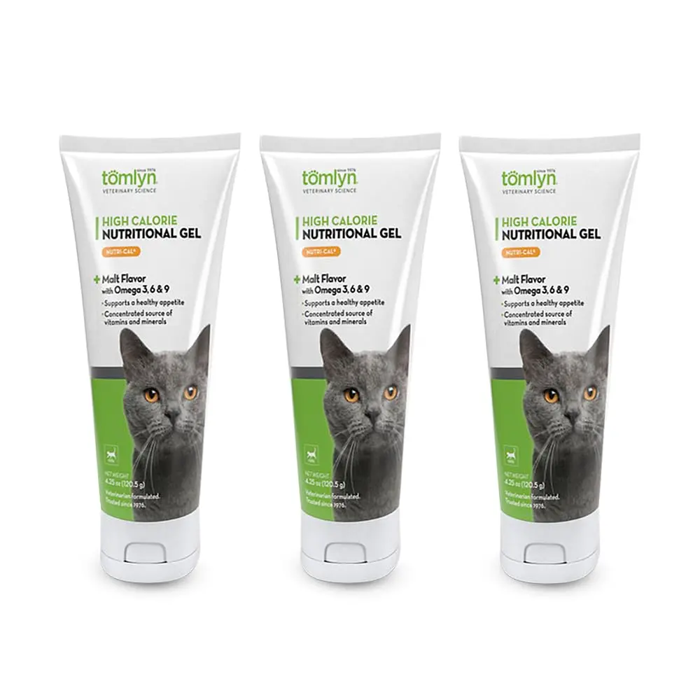 Tomlyn Nutri-Cal High Calorie Gel for Cats | Adult Cat, 4.25 oz (Pack of 3) | Supports Weight Gain & Energy - main product image