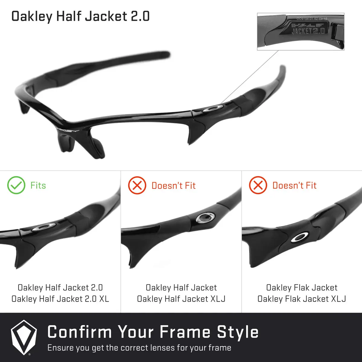 Revant Replacement Lenses for Oakley Half Jacket 2.0 | Polarized Impact & UV Protection - view 5