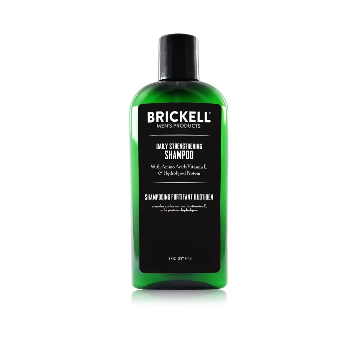 Brickell Men's Products Daily Strengthening Shampoo 236ml (8oz) | Mint & Tea Tree Oil for Scalp Health - main product image