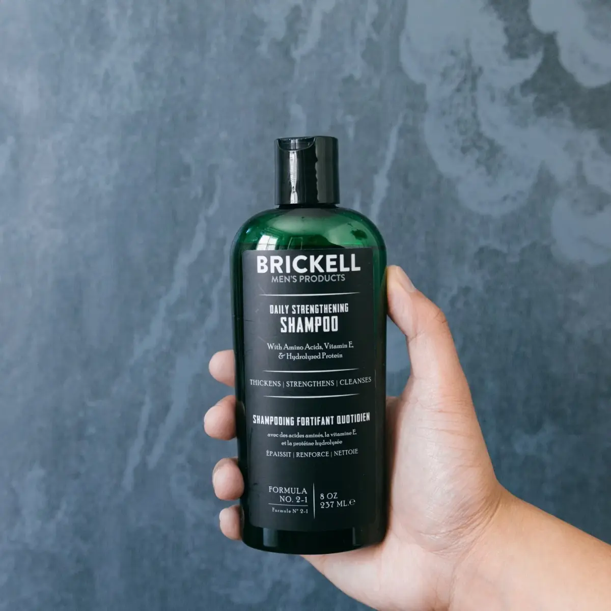 Brickell Men's Products Daily Strengthening Shampoo 236ml (8oz) | Mint & Tea Tree Oil for Scalp Health - view 4
